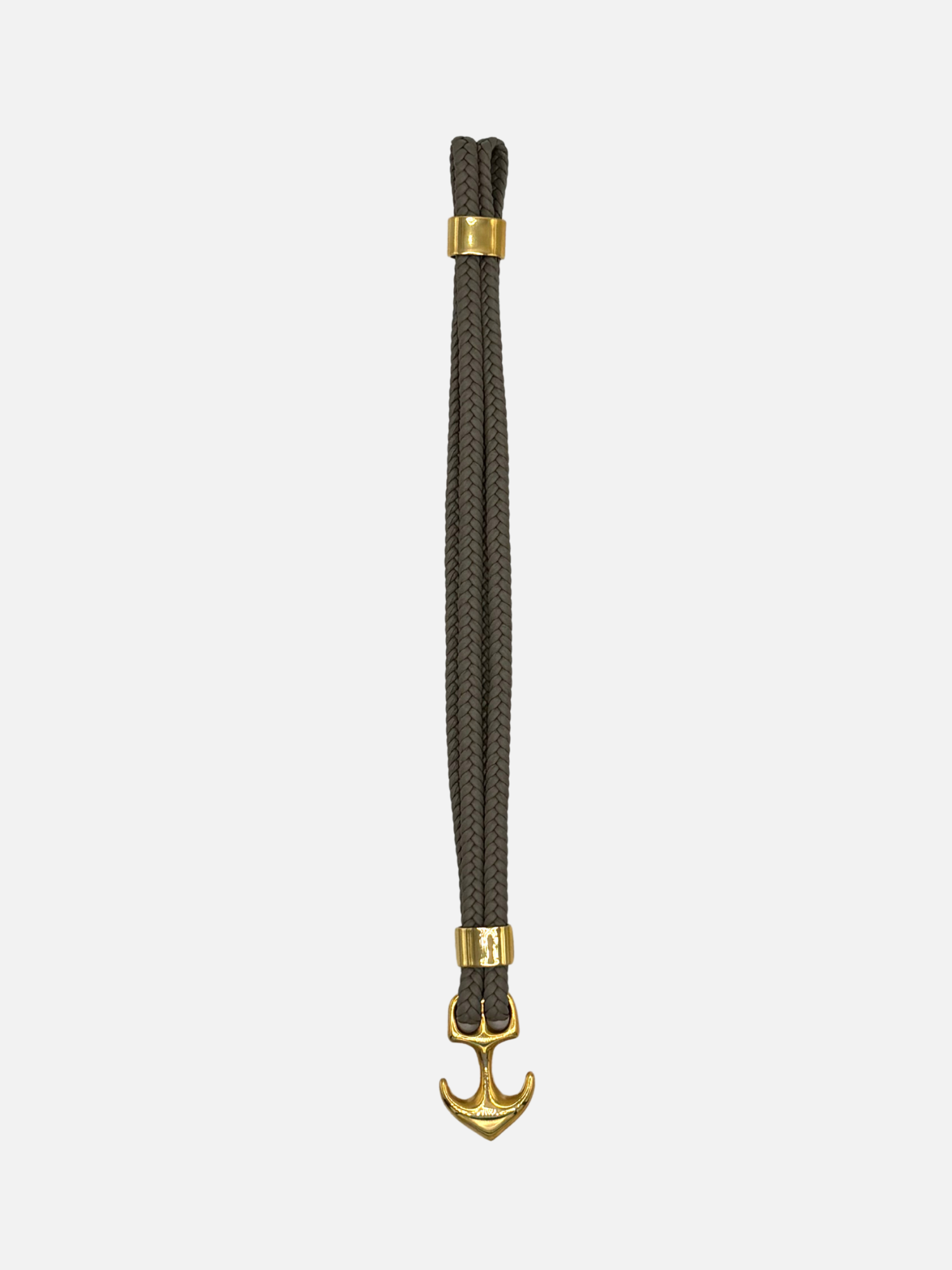 Charles Lindgren® – Unisex Lederarmband in Grau / Gold