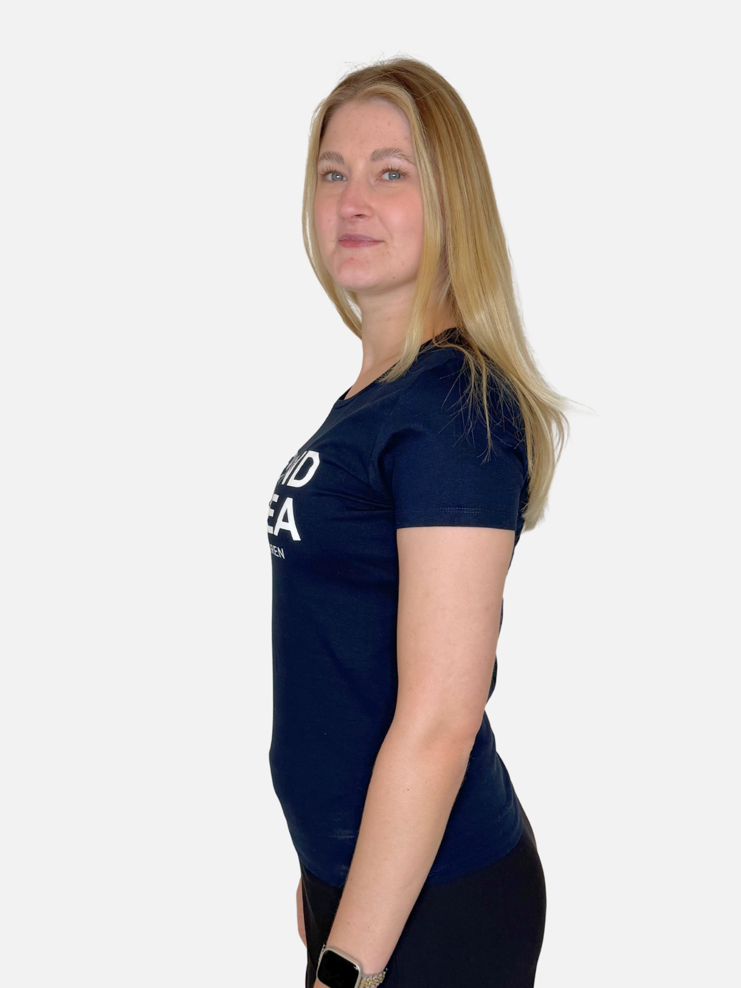 BEYOND THE SEA T-Shirt Navy Damen seite Charles lindgren offiziell