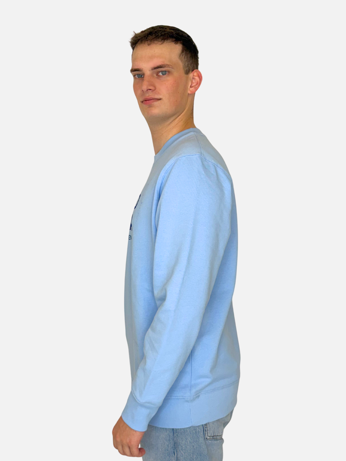 Charles Lindgren® – Herren & Unisex Sweatshirt „Beyond the Sea“ in Babyblau