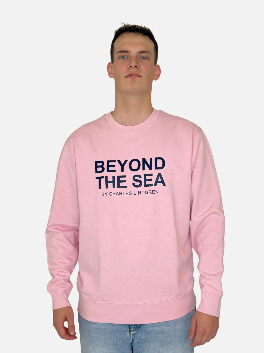Charles Lindgren® – Herren & Unisex Sweatshirt „Beyond the Sea“ in Rosa