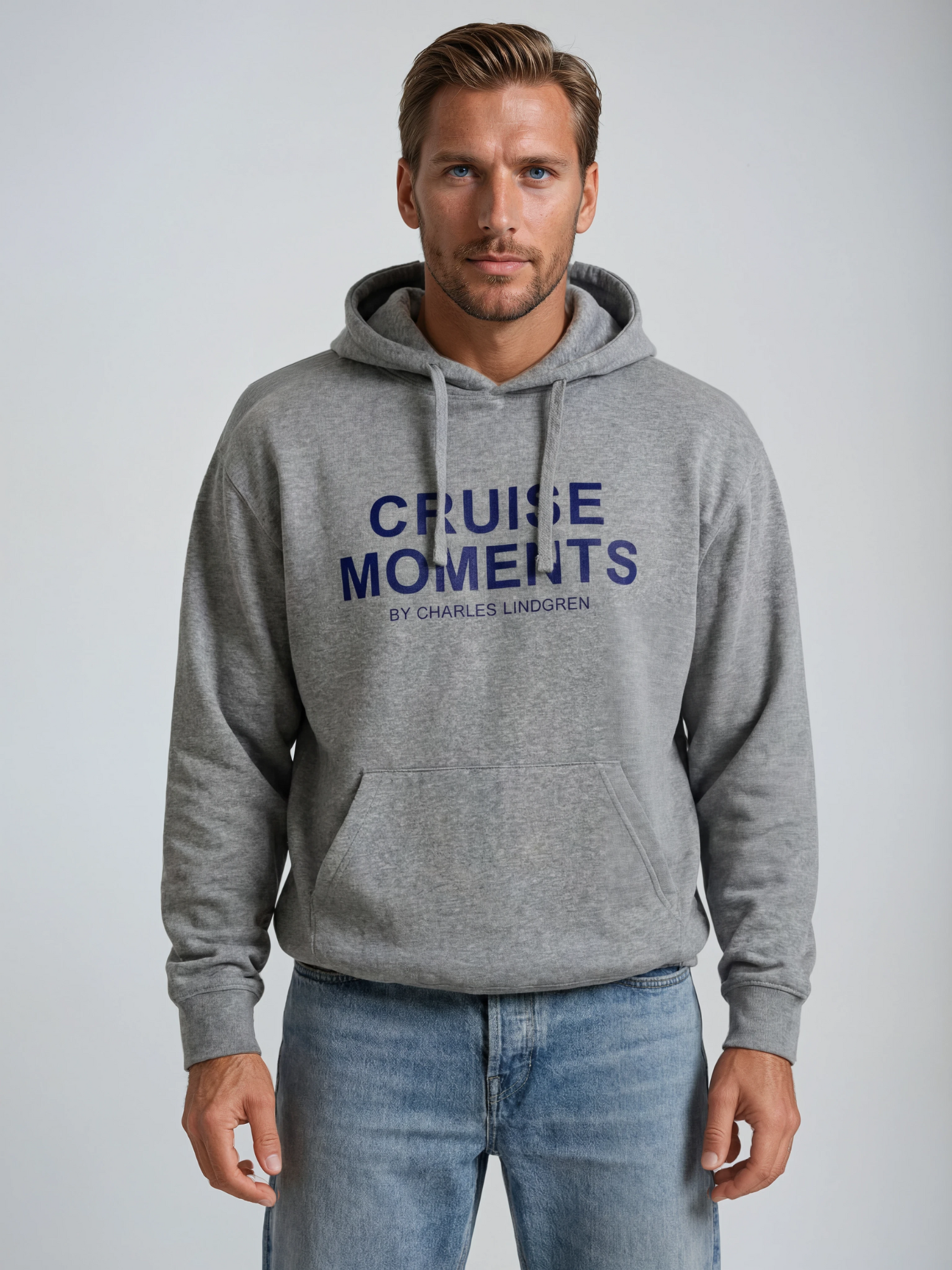 Charles Lindgren® – Herren & Unisex CRUISE MOMENTS Hoodie in Grau