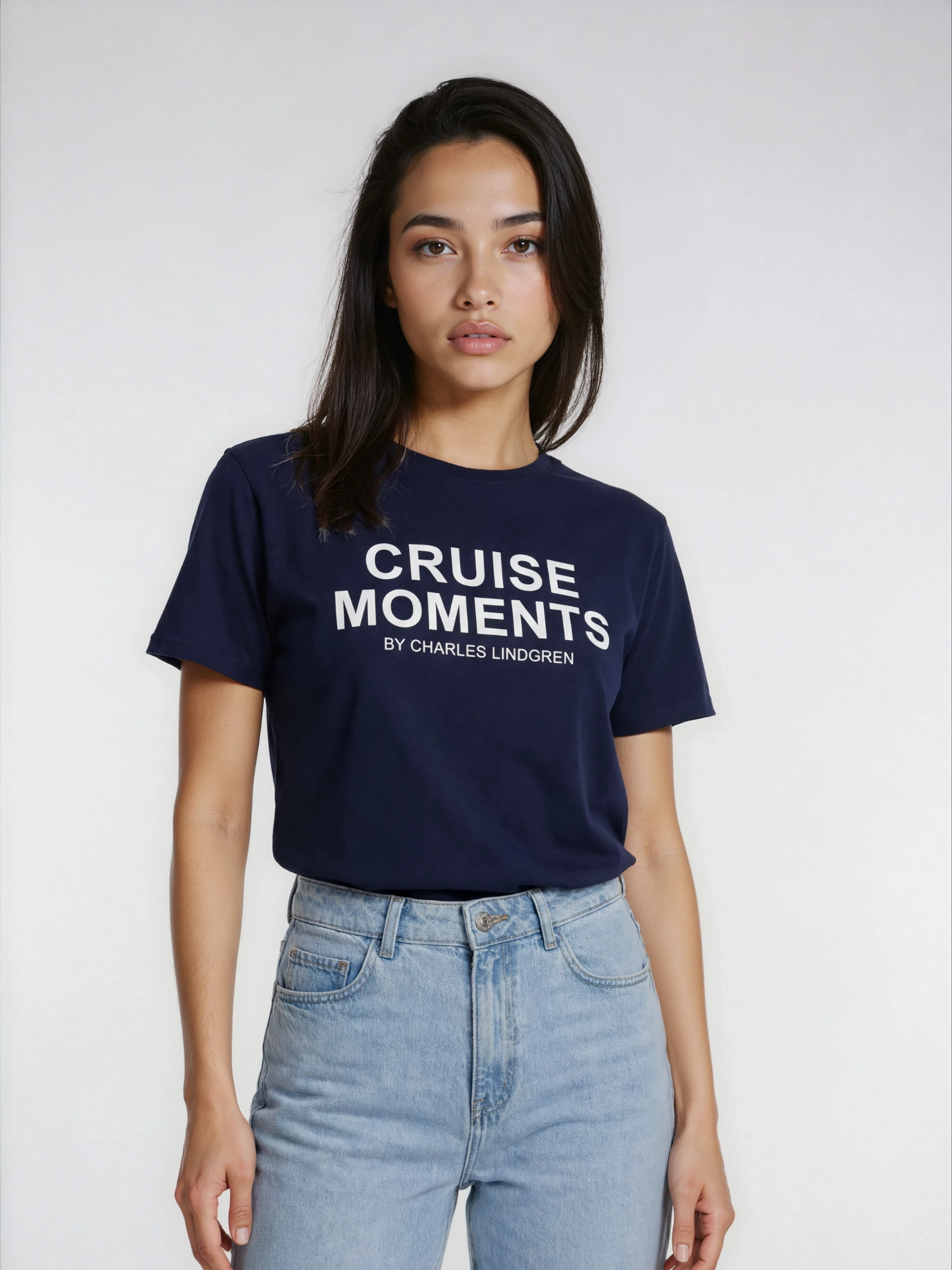 Charles Lindgren® – Damen T-Shirt „Cruise Moments“ in Navy