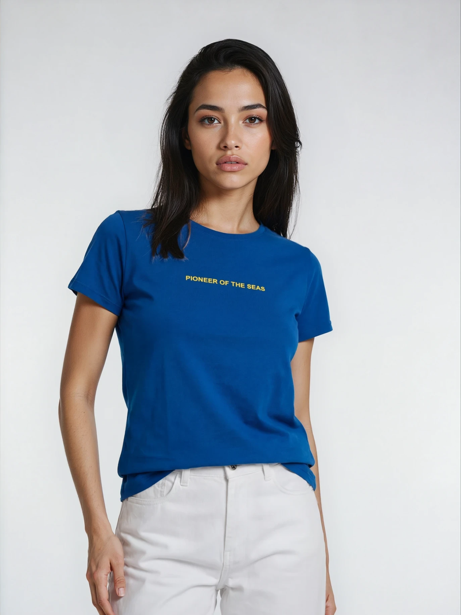 Charles Lindgren® – Damen T-Shirt „Pioneer of the Seas“ Royal Blue
