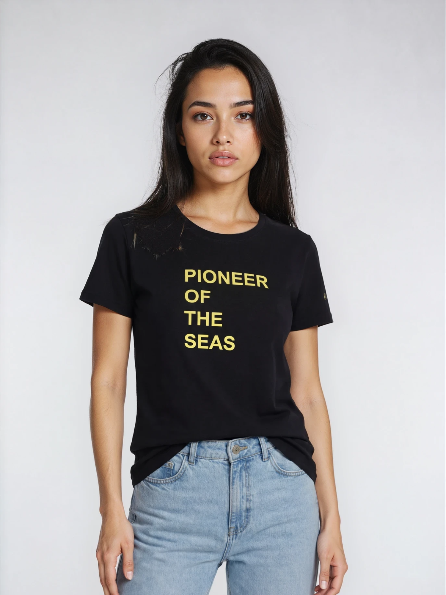 Charles Lindgren® – Damen T-Shirt „Pioneer of the Seas“ Schwarz