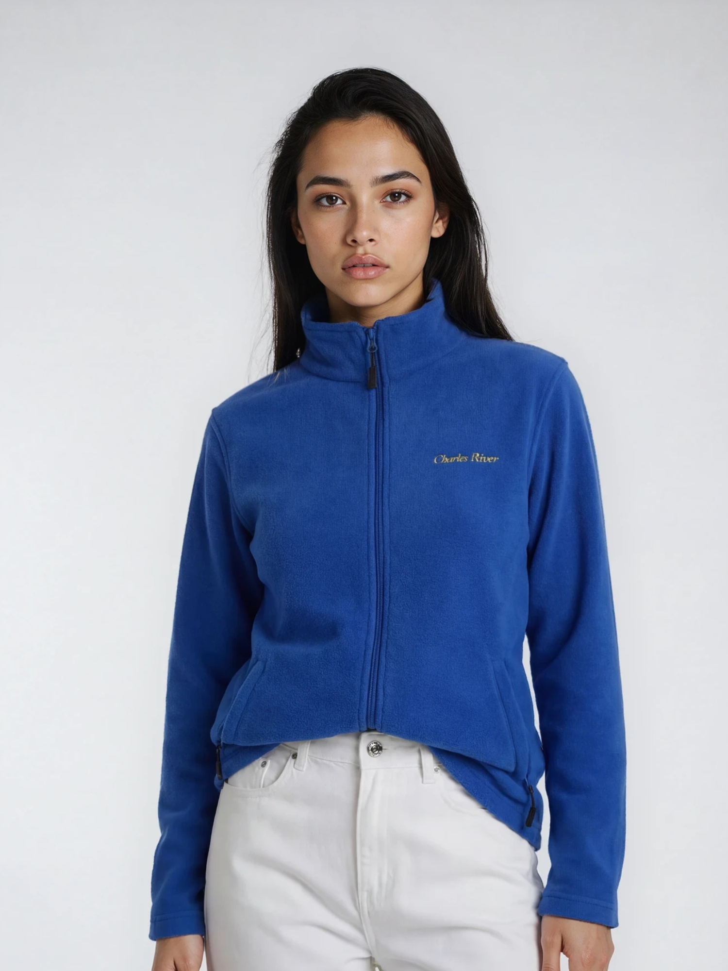 "Poseidon" Fleece Jacket, Royal Blue, Women's