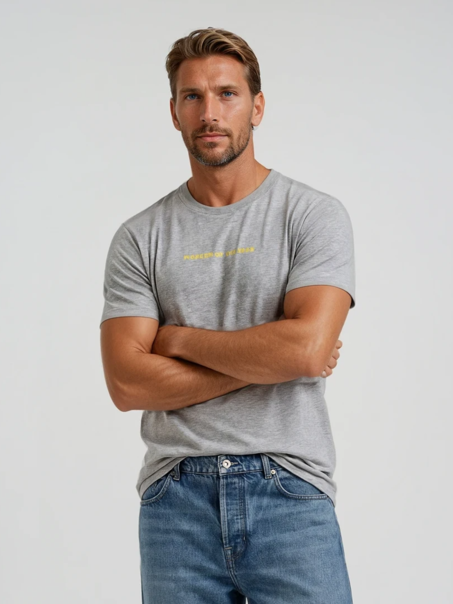 Charles Lindgren® – Herren T-Shirt „Pioneer of the Seas“ Grey Melange