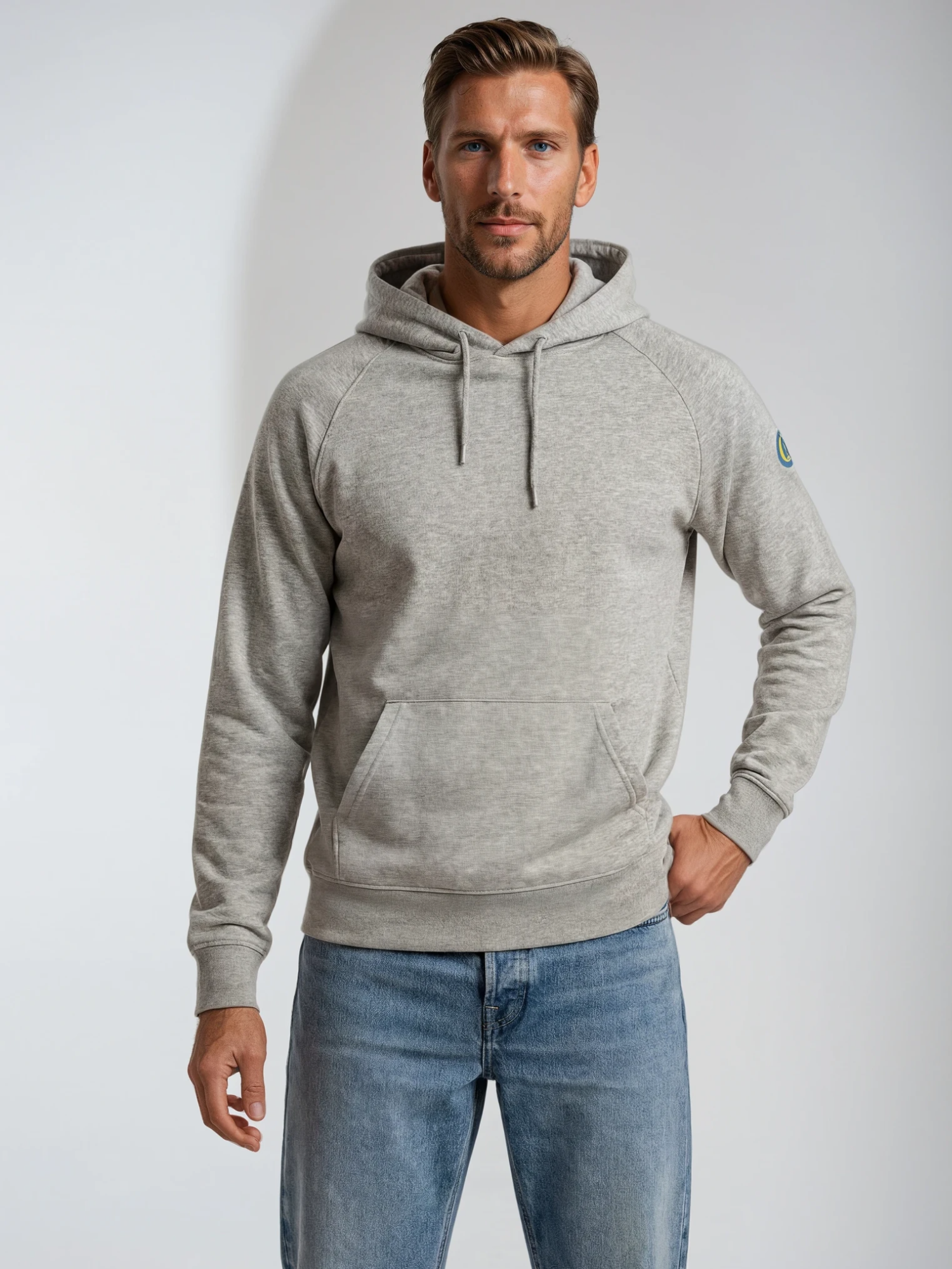 "Olympic" Hoodie, heather grey, Men's