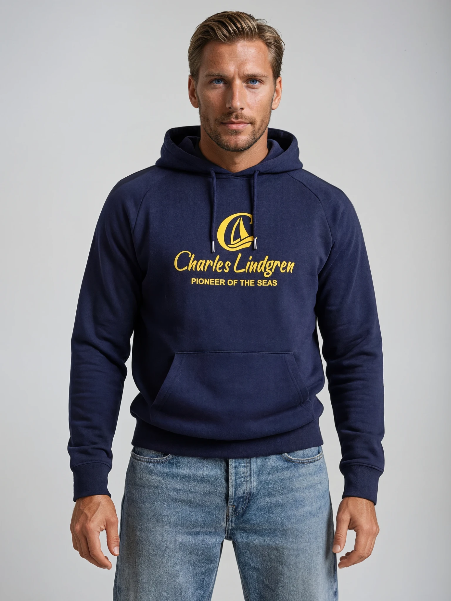 "Pioneer Of The Seas" Hoodie, Navy, Men's