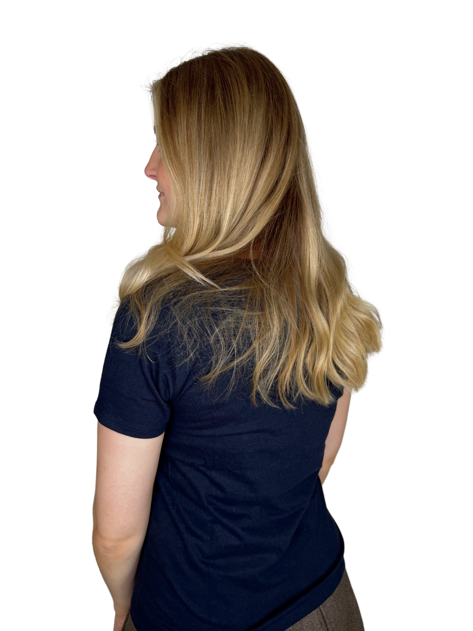 Landgang T-Shirt Navy Damen Charles Lindgren hinten