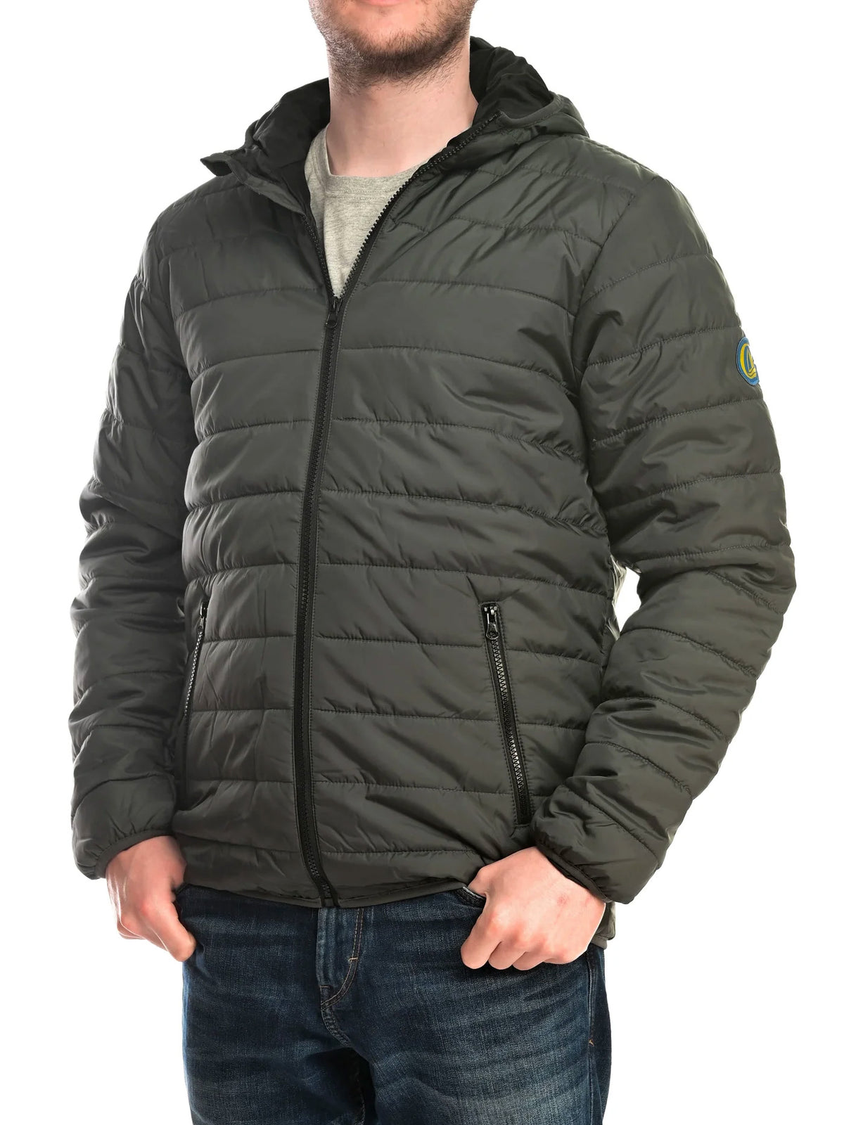 Steppjacke Herren Grau von Charles Lindgren Offiziell