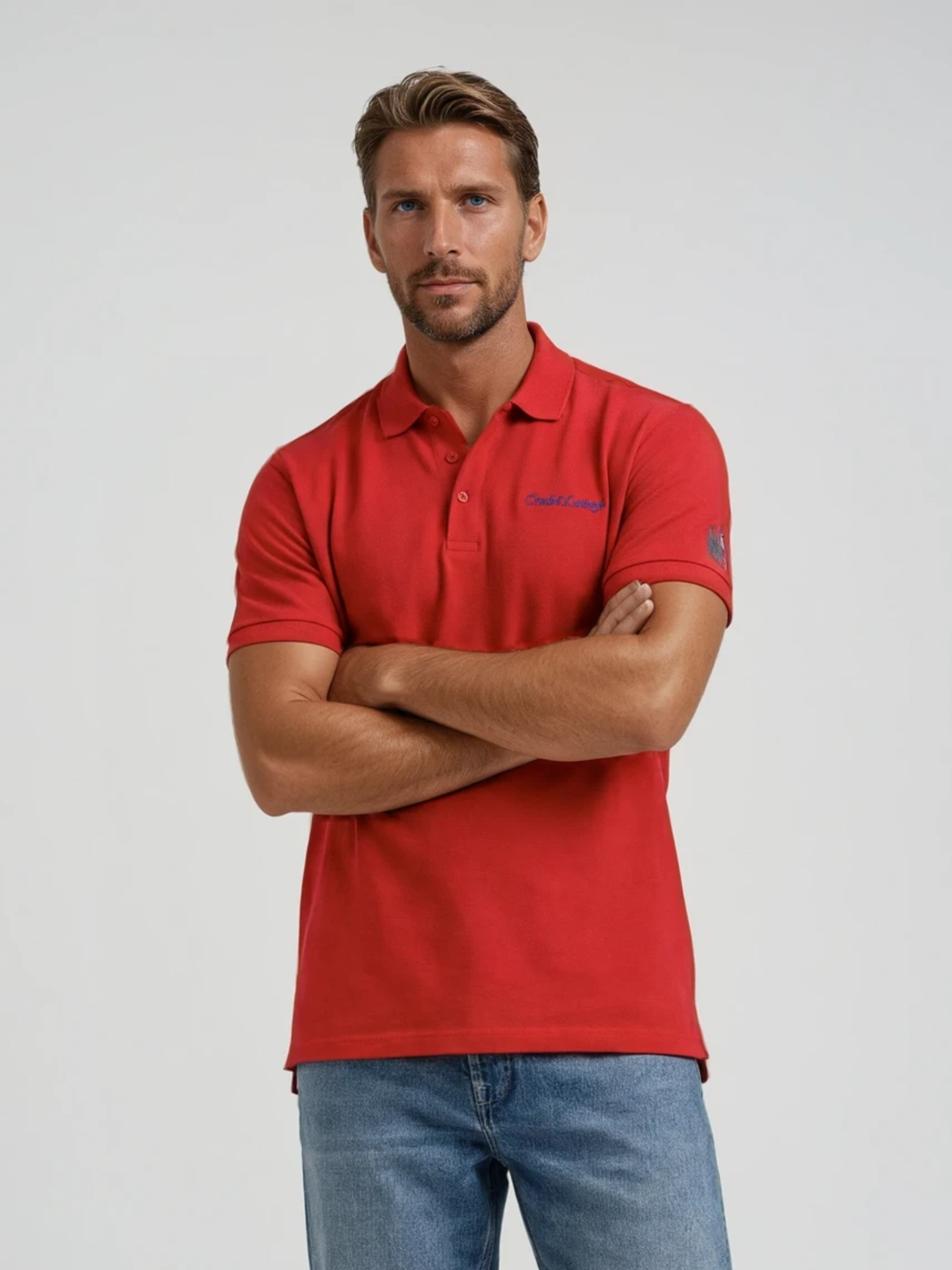 Charles Lindgren® – Poloshirt „Oceanus“ in Rot