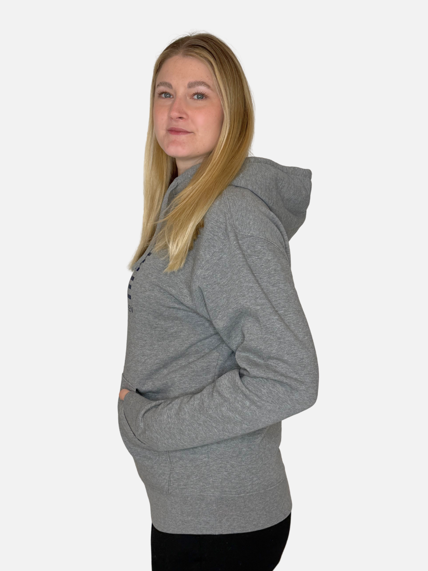 SHORE LEAVE Hoodie Grau Damen unisex seite Charles lindgren offiziell