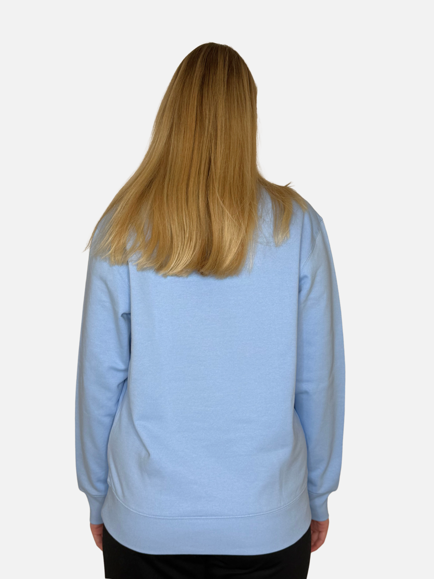 SHORE LEAVE Sweatshirt Blau Damen unisex hinten Charles Lindgren Offiziell