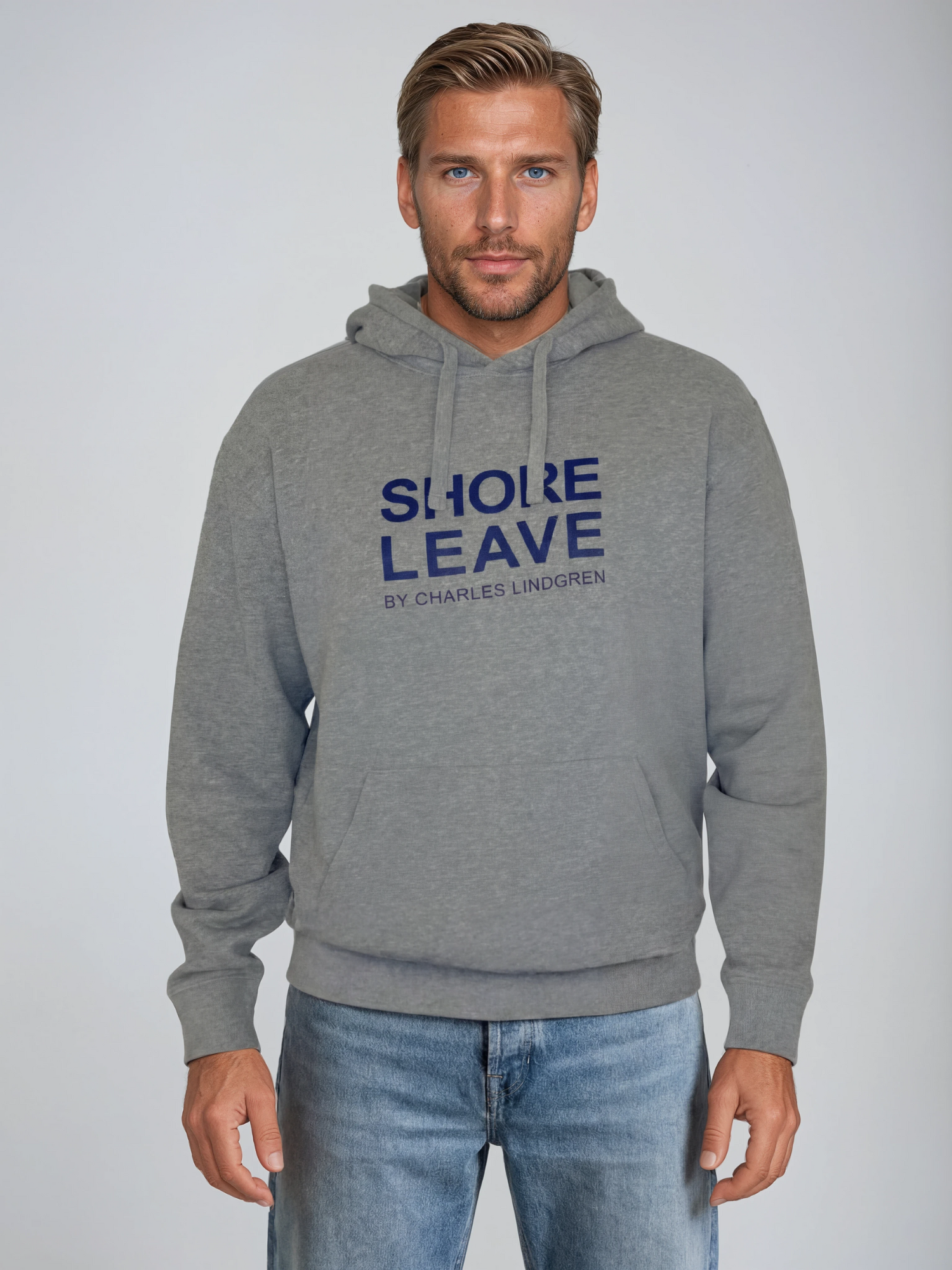 Charles Lindgren® – Herren & Unisex Hoodie „Shore Leave“ in Grau