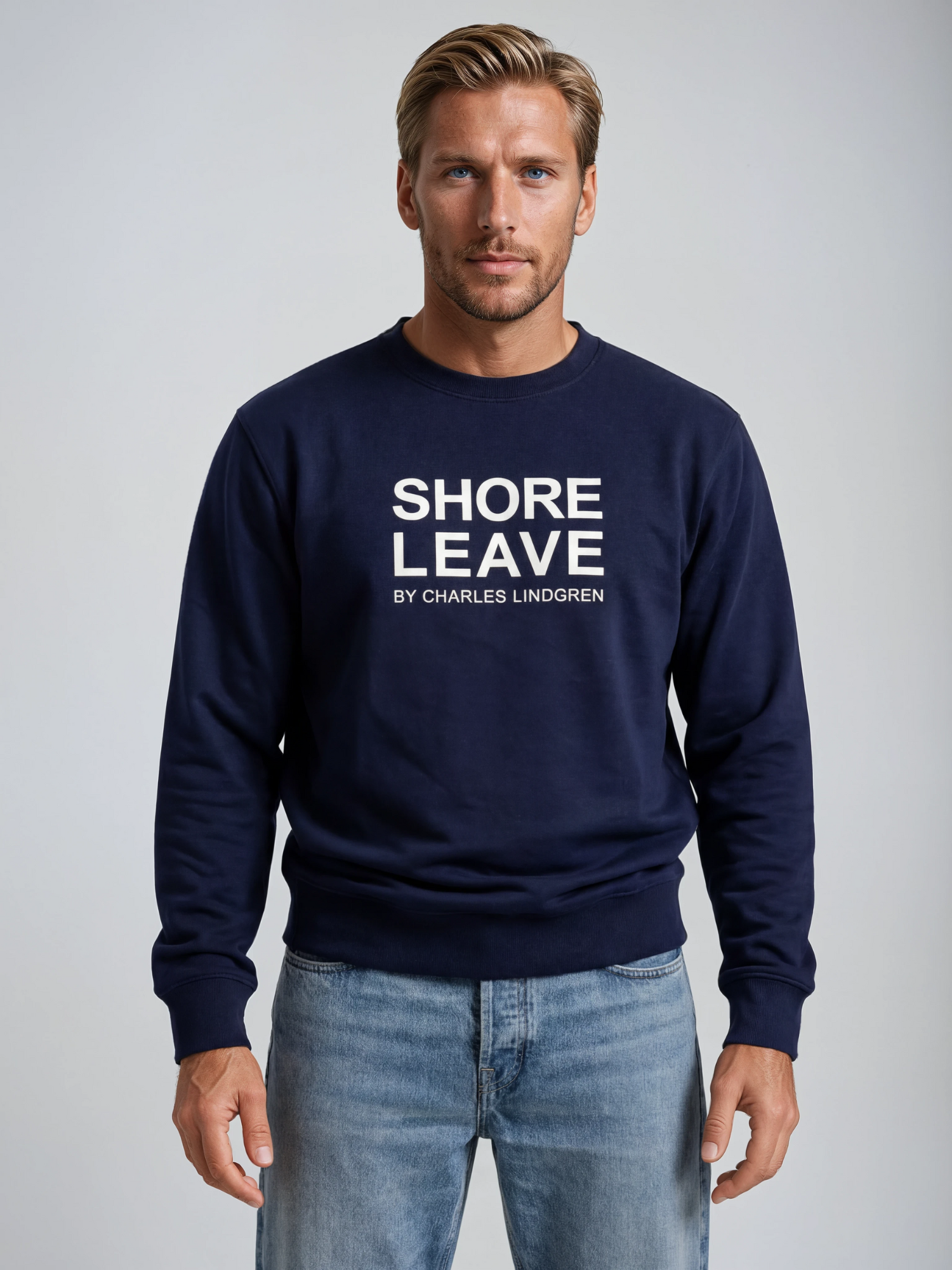 Charles Lindgren® – Herren & Unisex Sweatshirt „Shore Leave“ in Navy