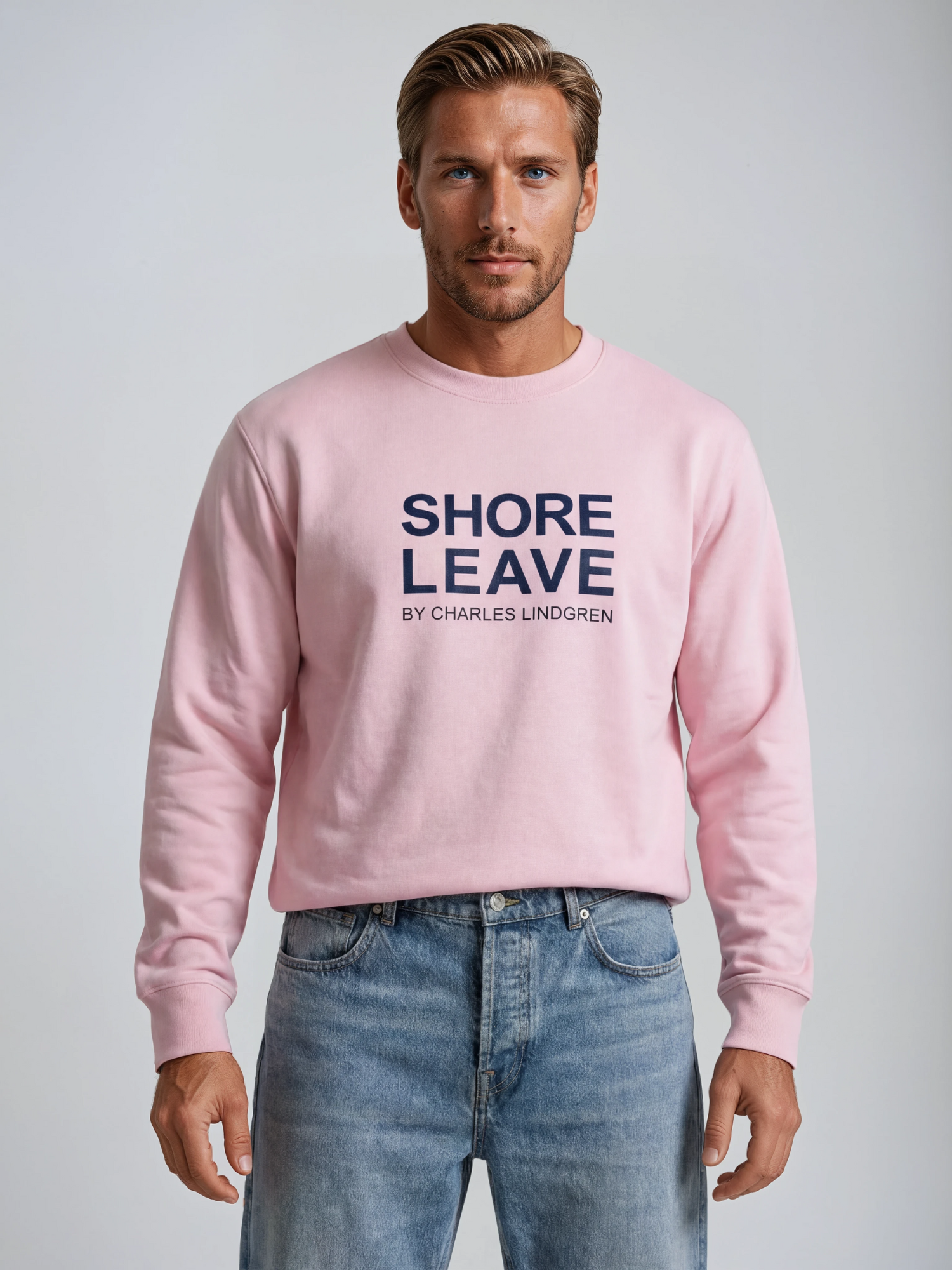 Charles Lindgren® – Herren & Unisex Sweatshirt „Shore Leave“ in Rosa