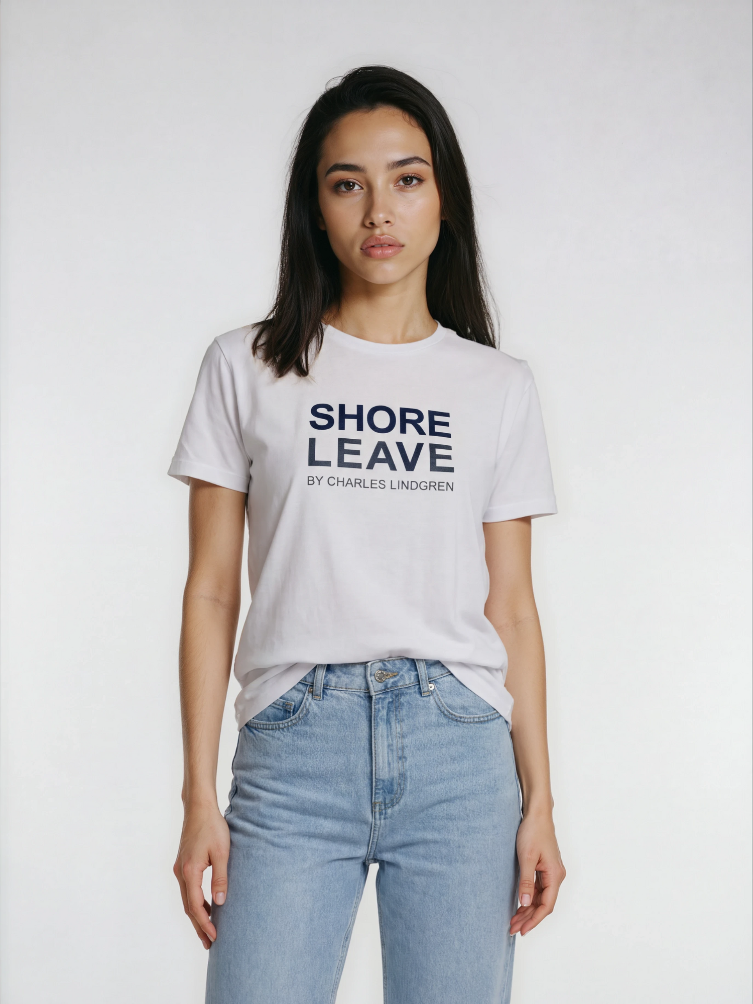 Charles Lindgren® – Damen T-Shirt in Weiß „Shore Leave“