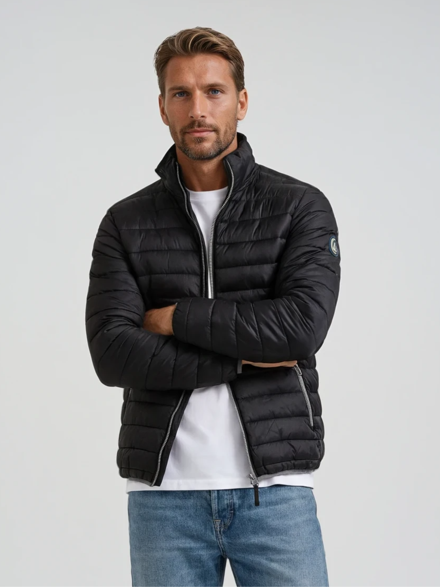 Charles Lindgren® – Steppjacke „Boreas“ Schwarz