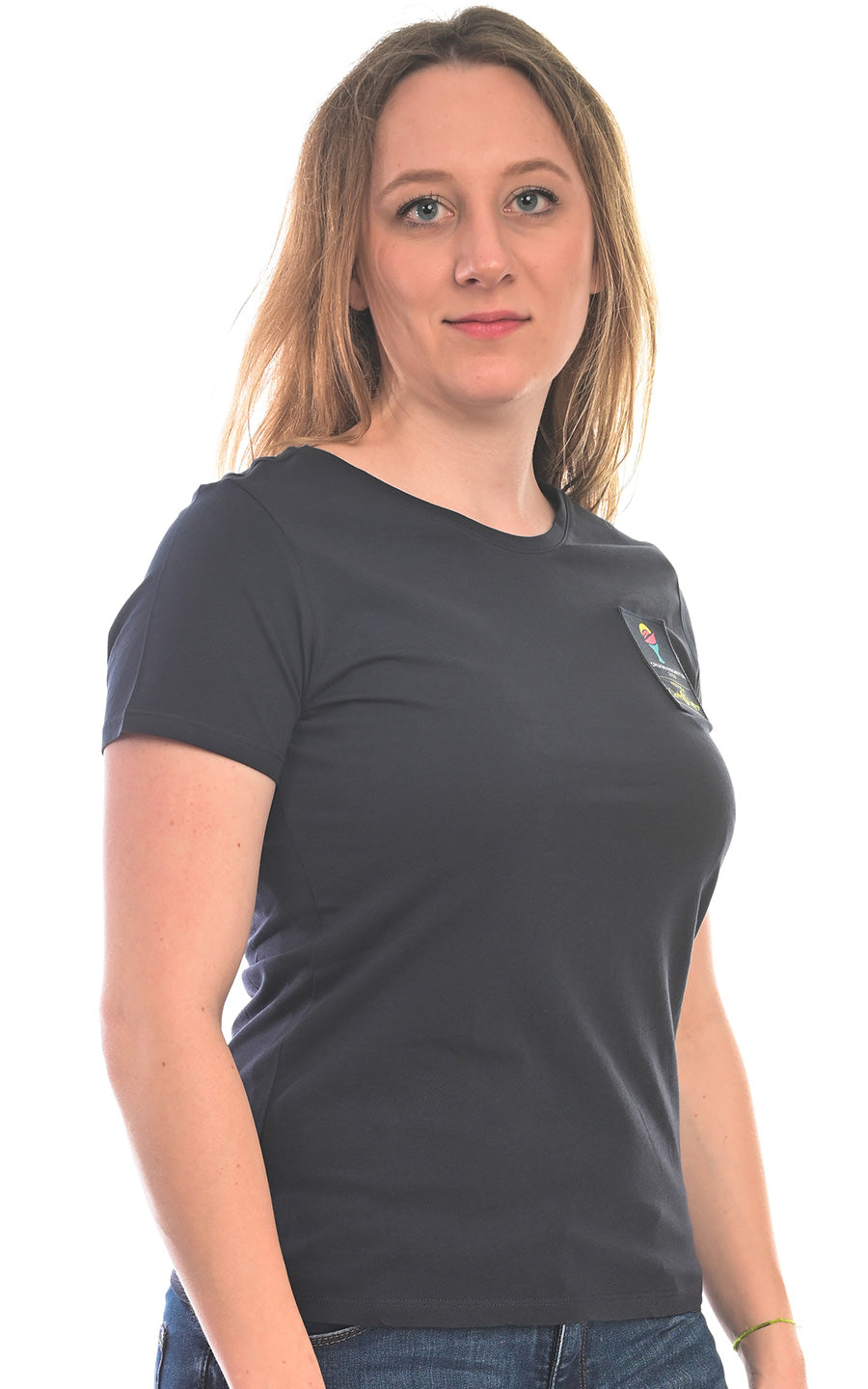 Colla-T-Shirt-Marineblau-woman-vorne