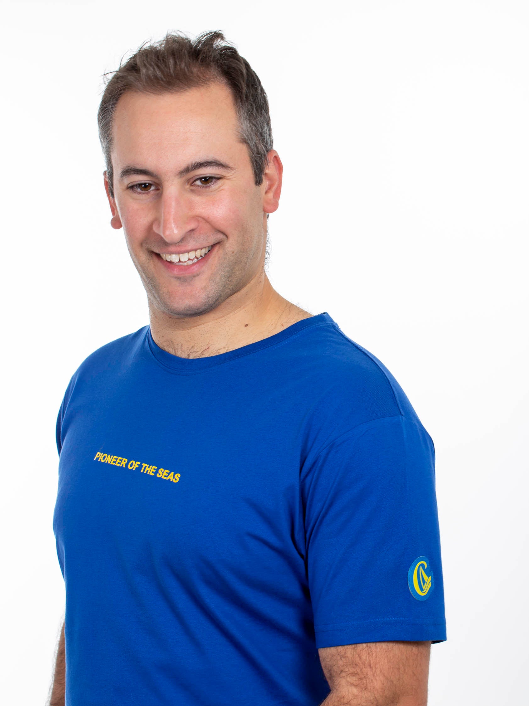 Charles Lindgren® – Herren T-Shirt „Pioneer of the Seas“ Königsblau