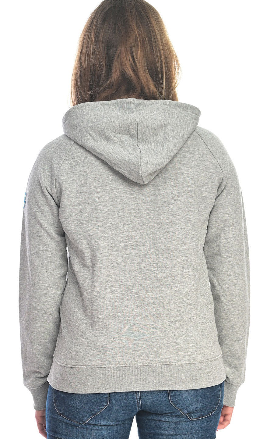 Olympic-Hoodie-Grau-Meliert-Woman-hinten