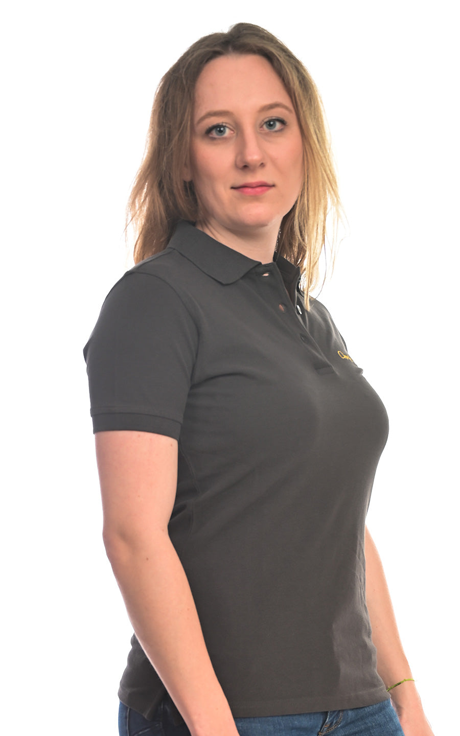 Charles Lindgren® – Damen Poloshirt Dunkelgrau