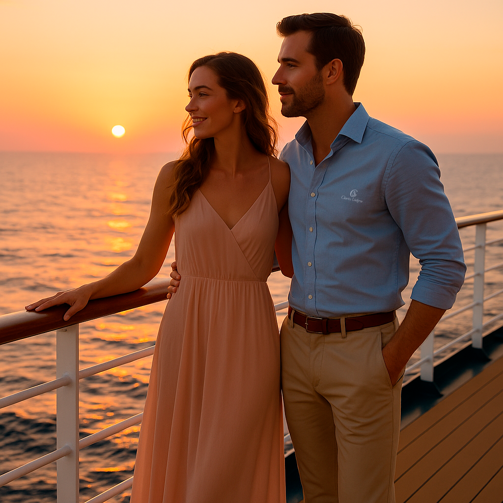 Sonnenuntergang an Deck Charles Lindgren