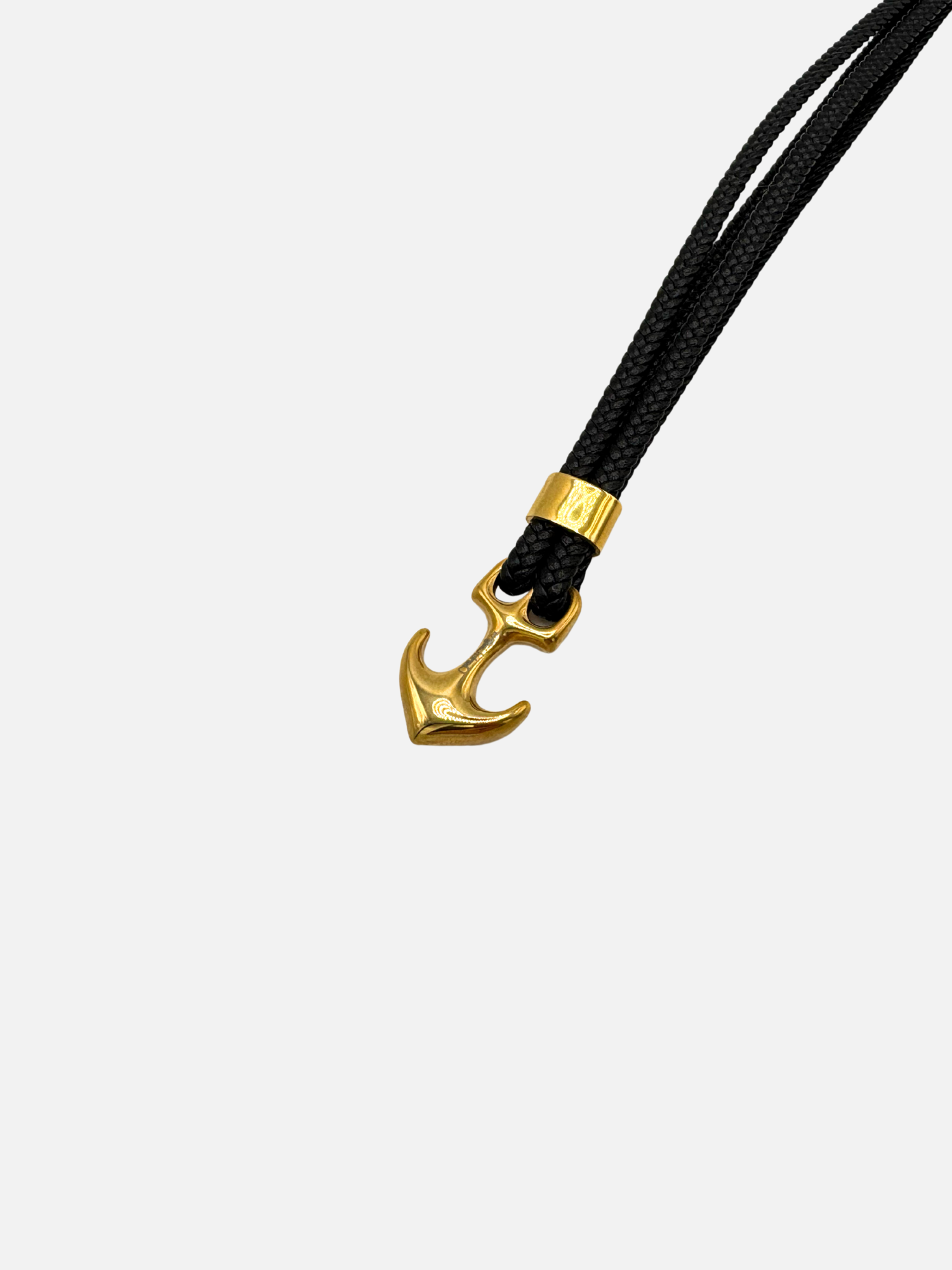 Armband schwarz gold nah