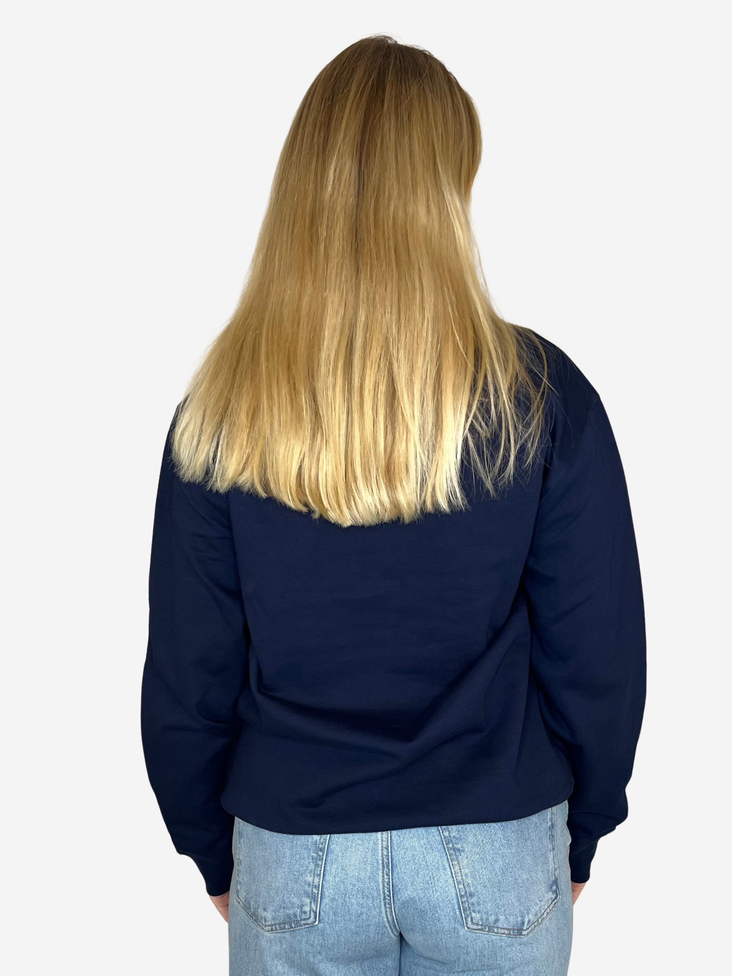 BEYOND-THE-SEA-Sweatshirt-Damen-Unisex-NAVY-hinten-charles-lindgren-offiziell