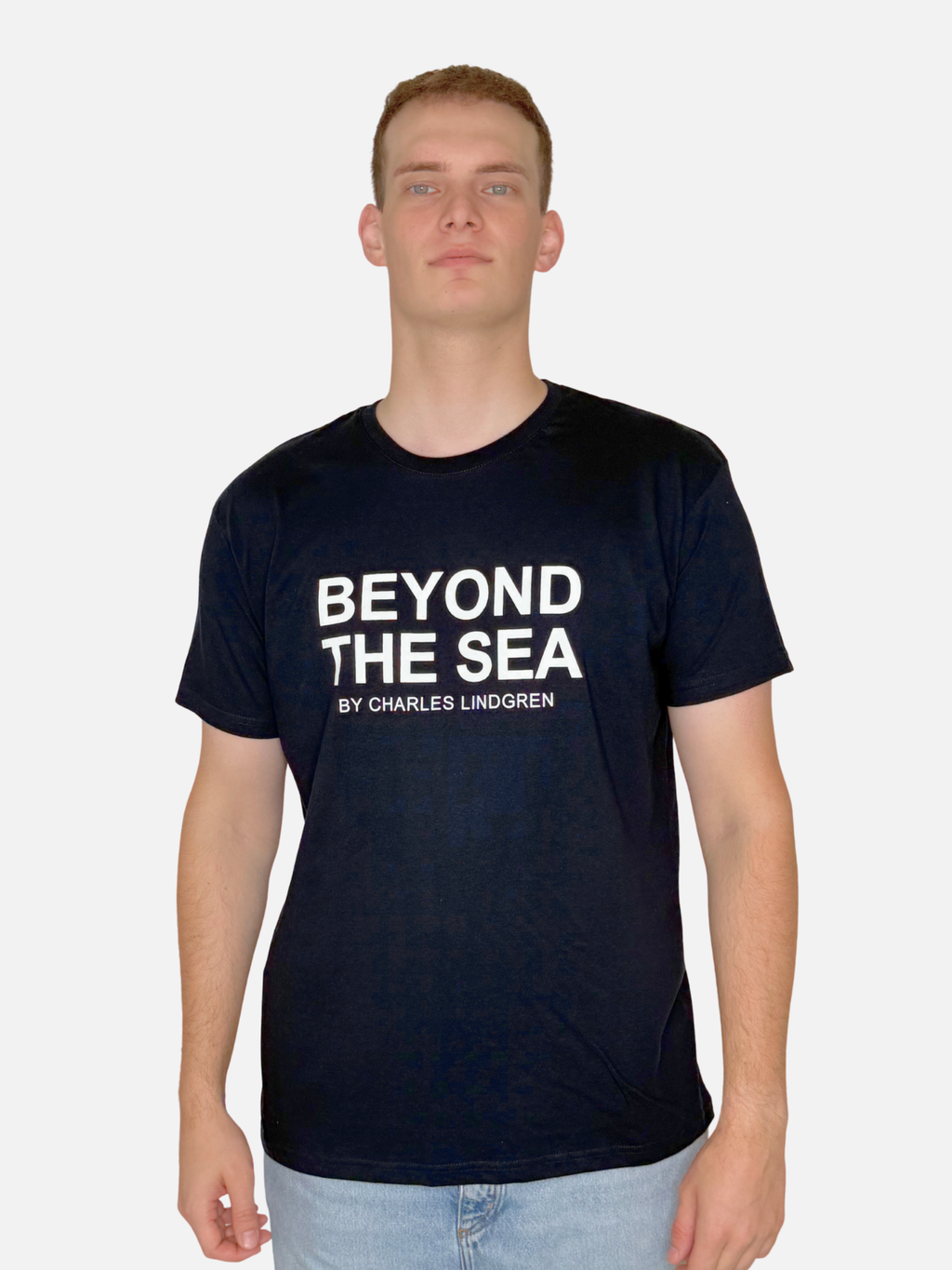 BEYOND THE SEA T-Shirt Navy vorne Herren Charles Lindgren offiziell