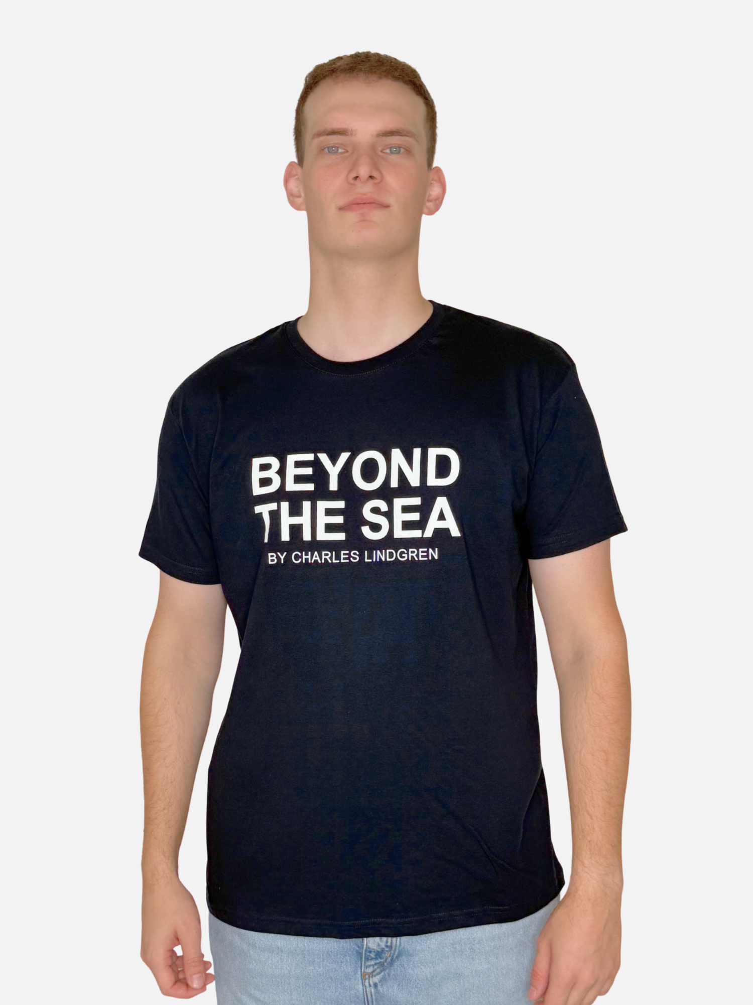 BEYOND THE SEA T-Shirt Navy vorne Herren Charles Lindgren offiziell
