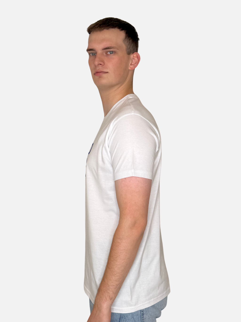 BEYOND THE SEA T-Shirt Weiss seitlich Charles Lindgren offiziell