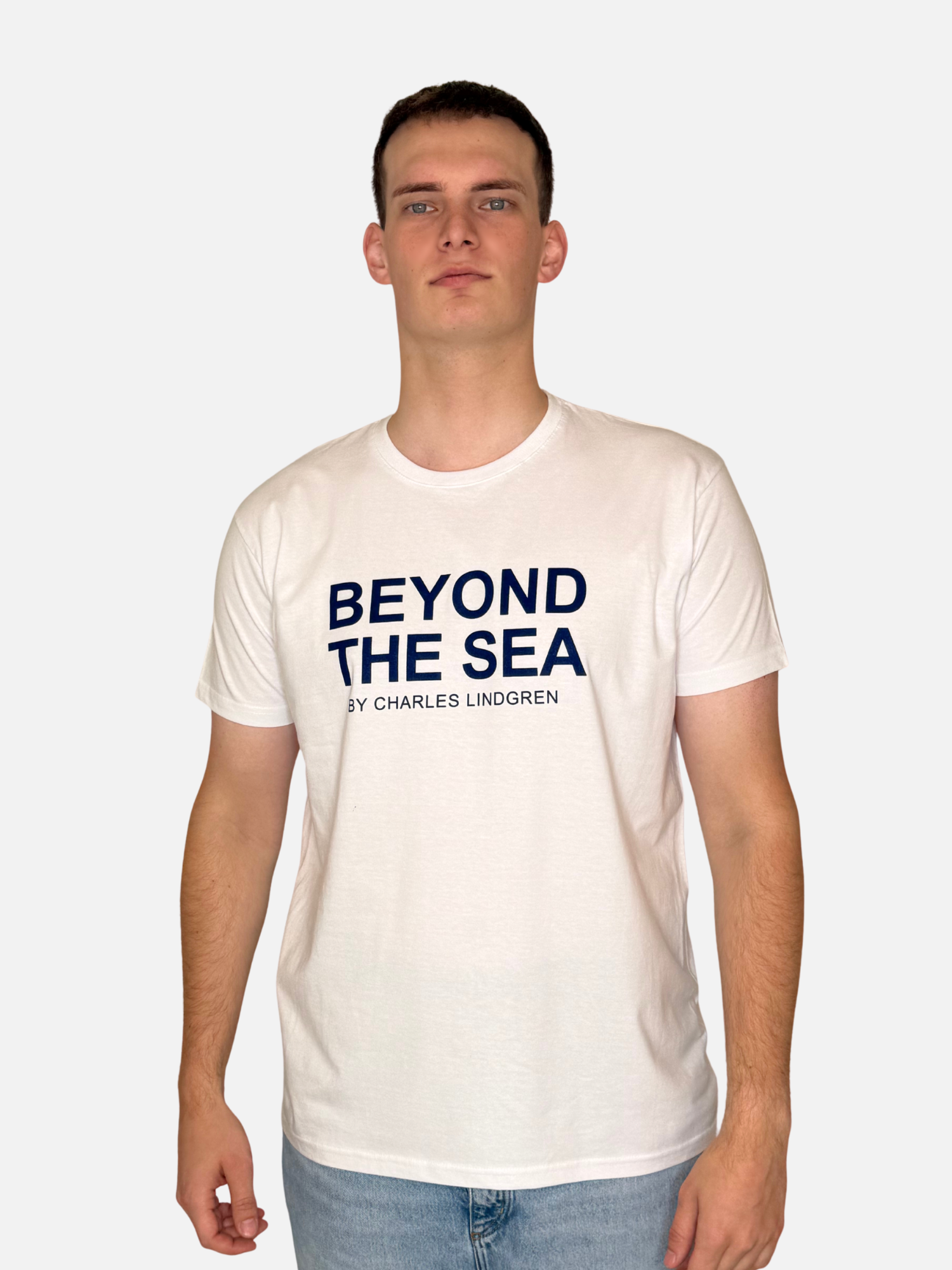 BEYOND THE SEA T-Shirt Weiss vorne Herren Charles Lindgren offiziell