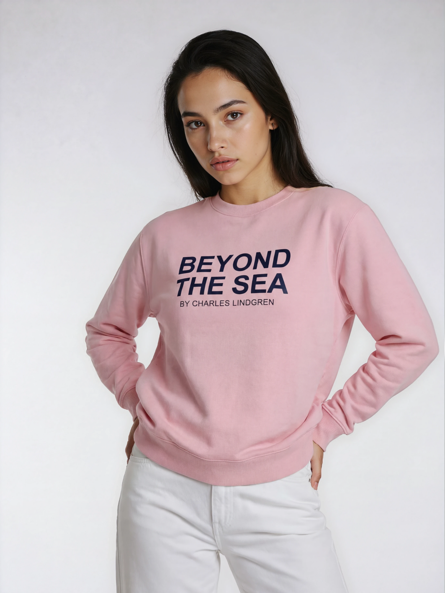BEYOND_THE_SEA_Sweatshirt_Rosa_Damen_vorne