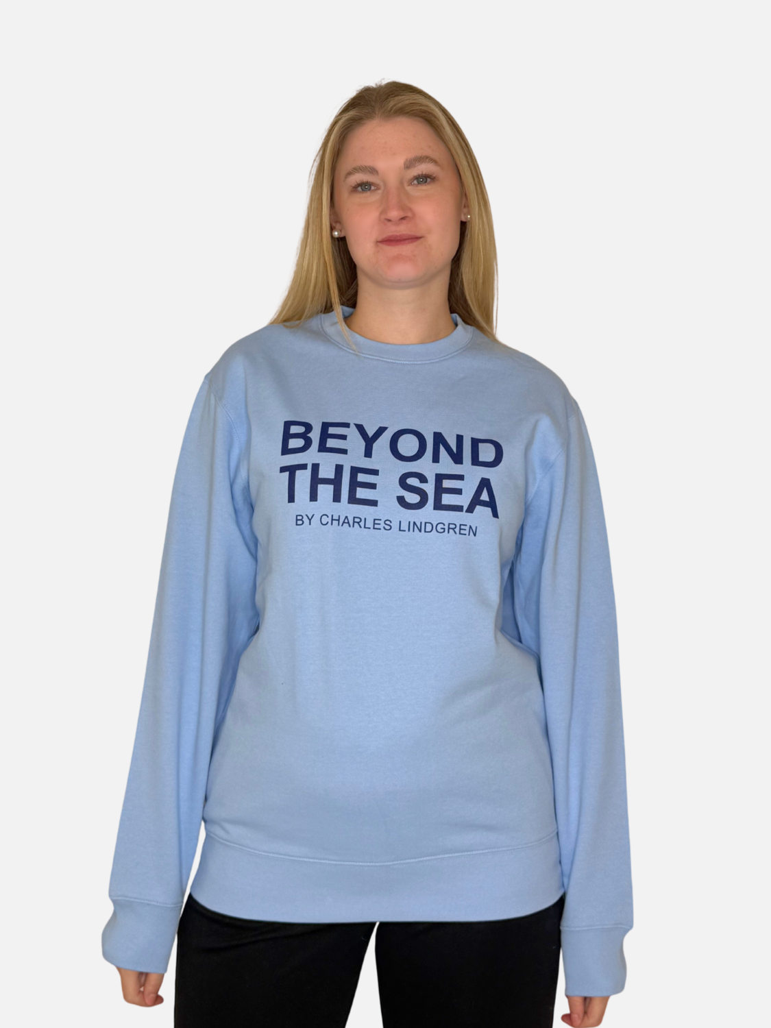 BEYOND THE SEA Sweatshirt blau vorne
