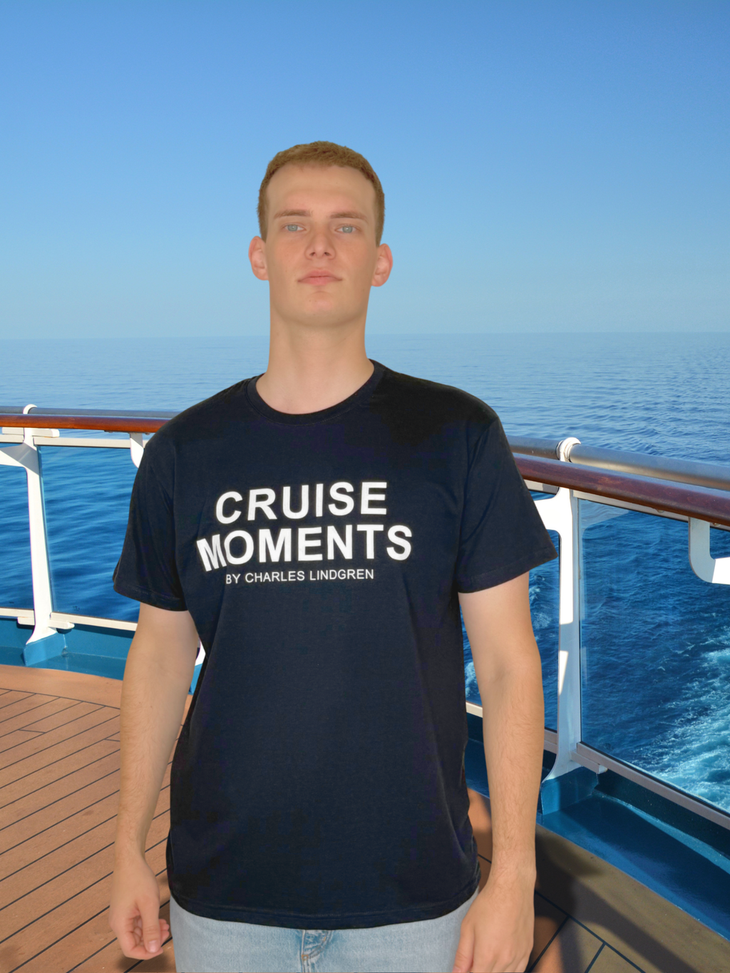 CRUISE MOMENTS T-Shirt Navy Herren Kreuzfahrt Charles Lindgren offiziell