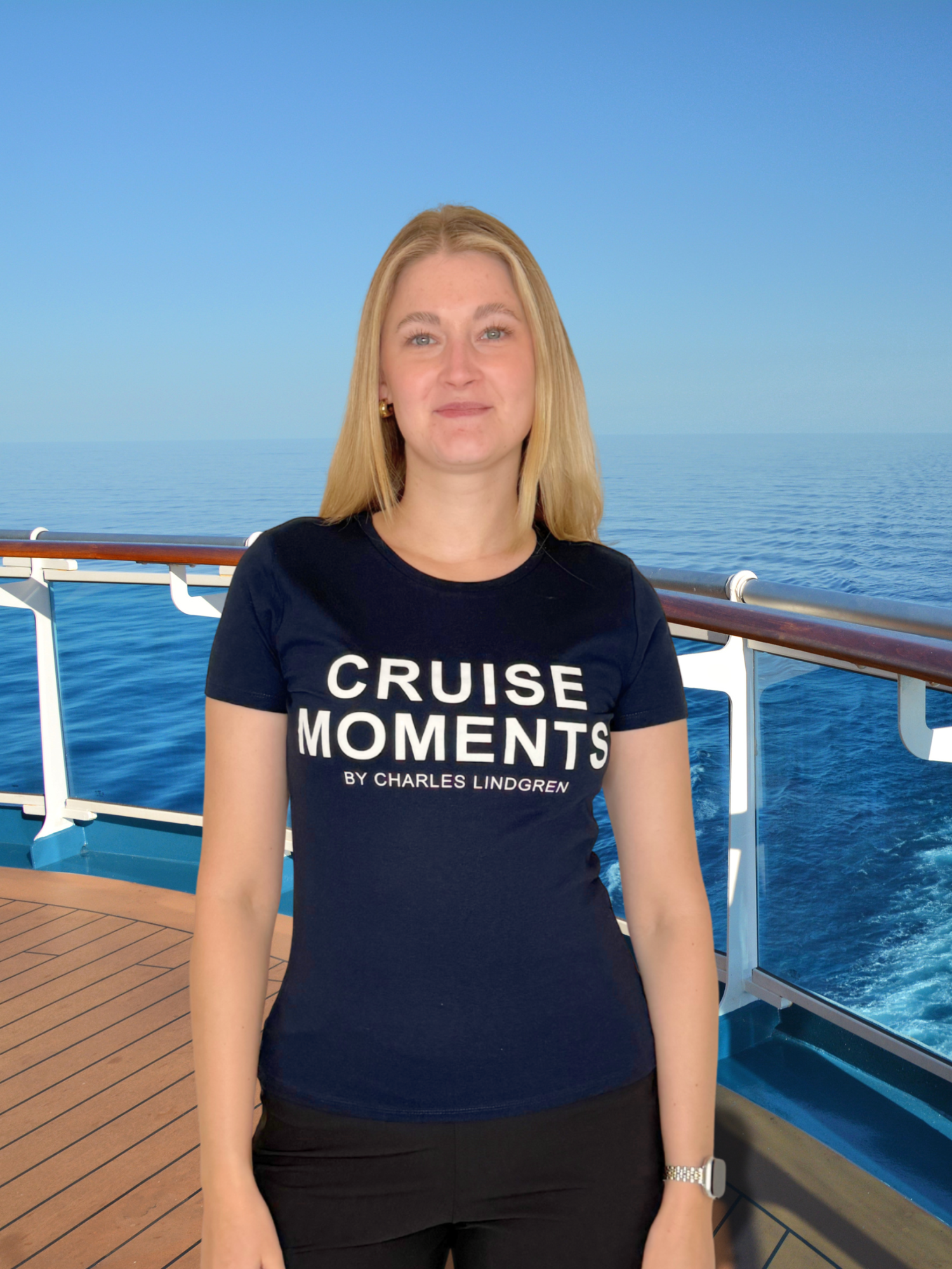 CRUISE MOMENTS T-Shirt Navy Kreuzfahrt charles lindgren offiziell