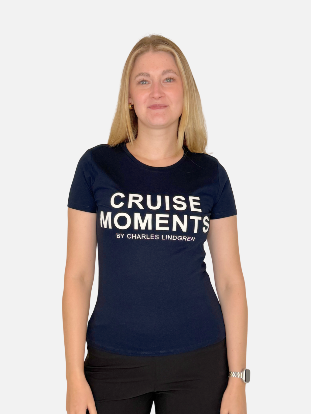 CRUISE MOMENTS T-Shirt Navy vorne charles lindgren offiziell