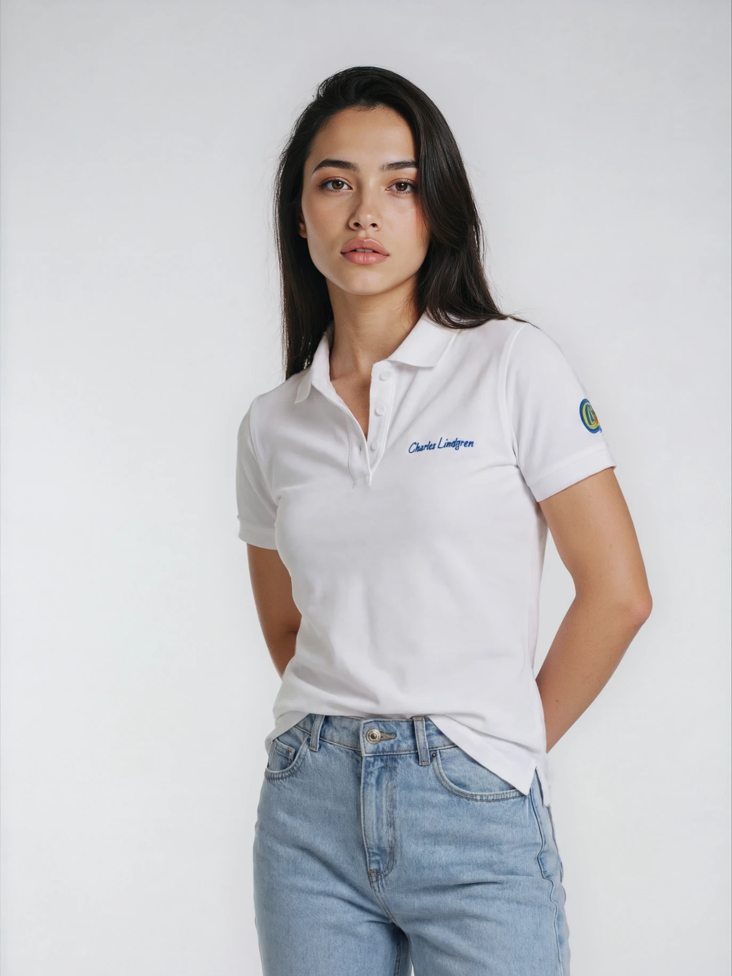 Charles Lindgren® – Damen Poloshirt Weiß