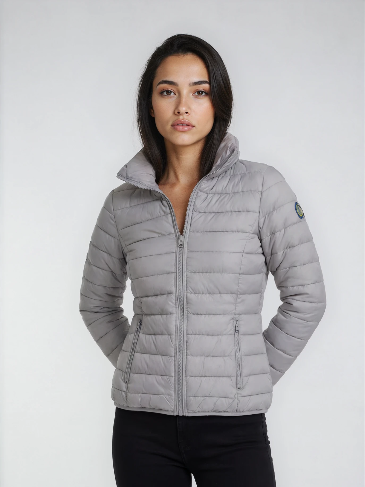 Charles Lindgren® – Damen Steppjacke „Eos“ Hellgrau