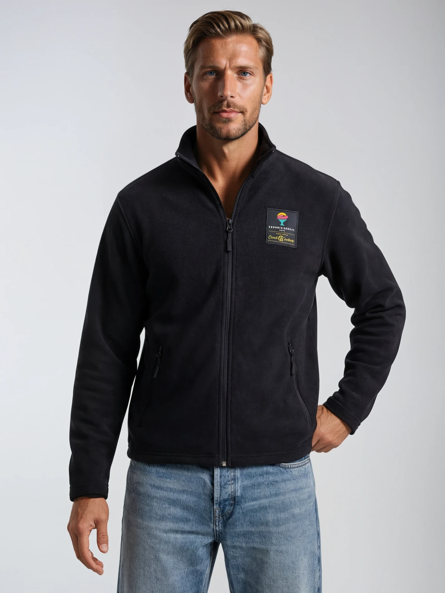 "Boreas" Fleece Jacket, Navy, Men's and Women's