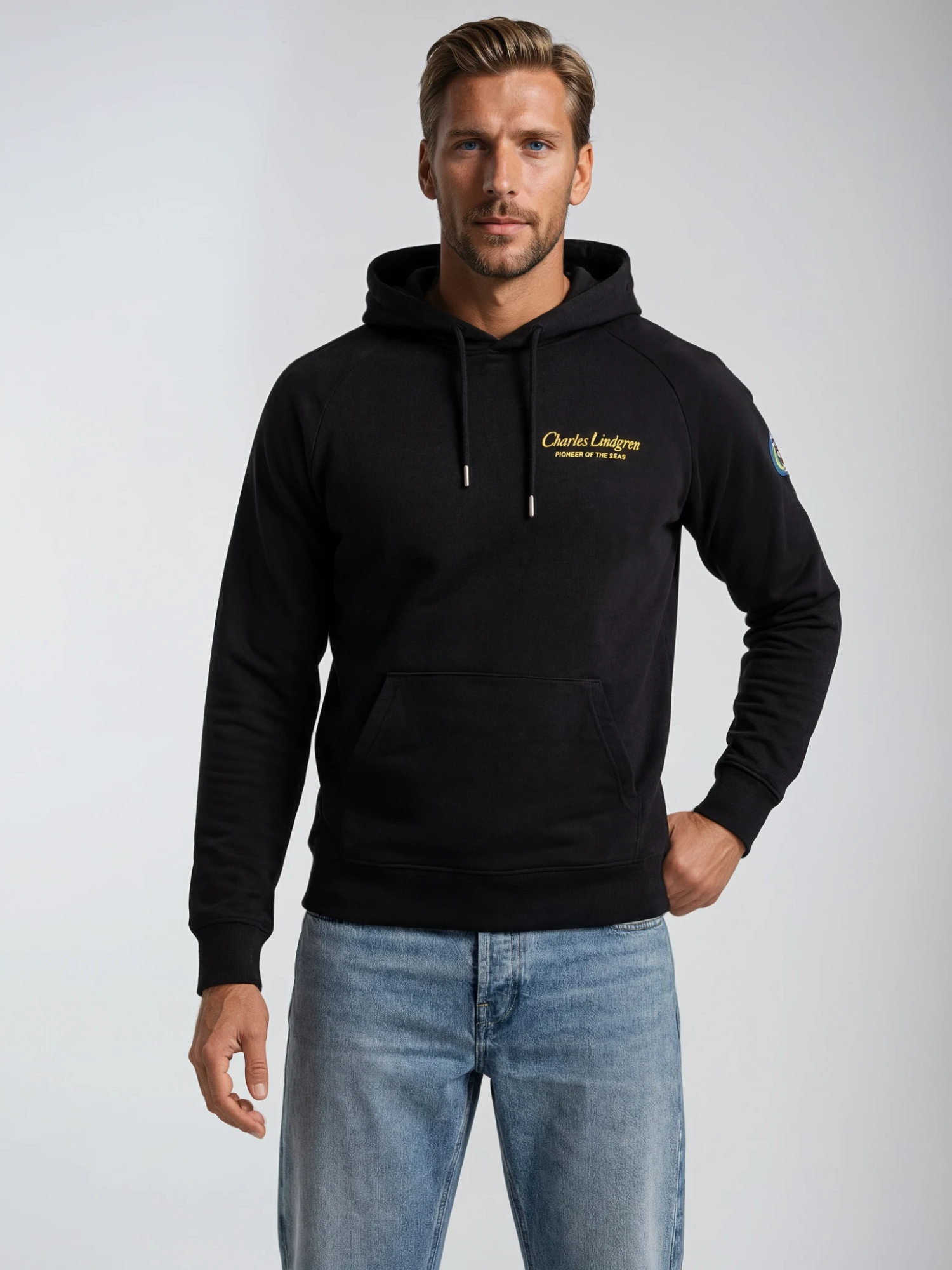 Charles Lindgren® – Hoodie „Nautilus“ in Schwarz