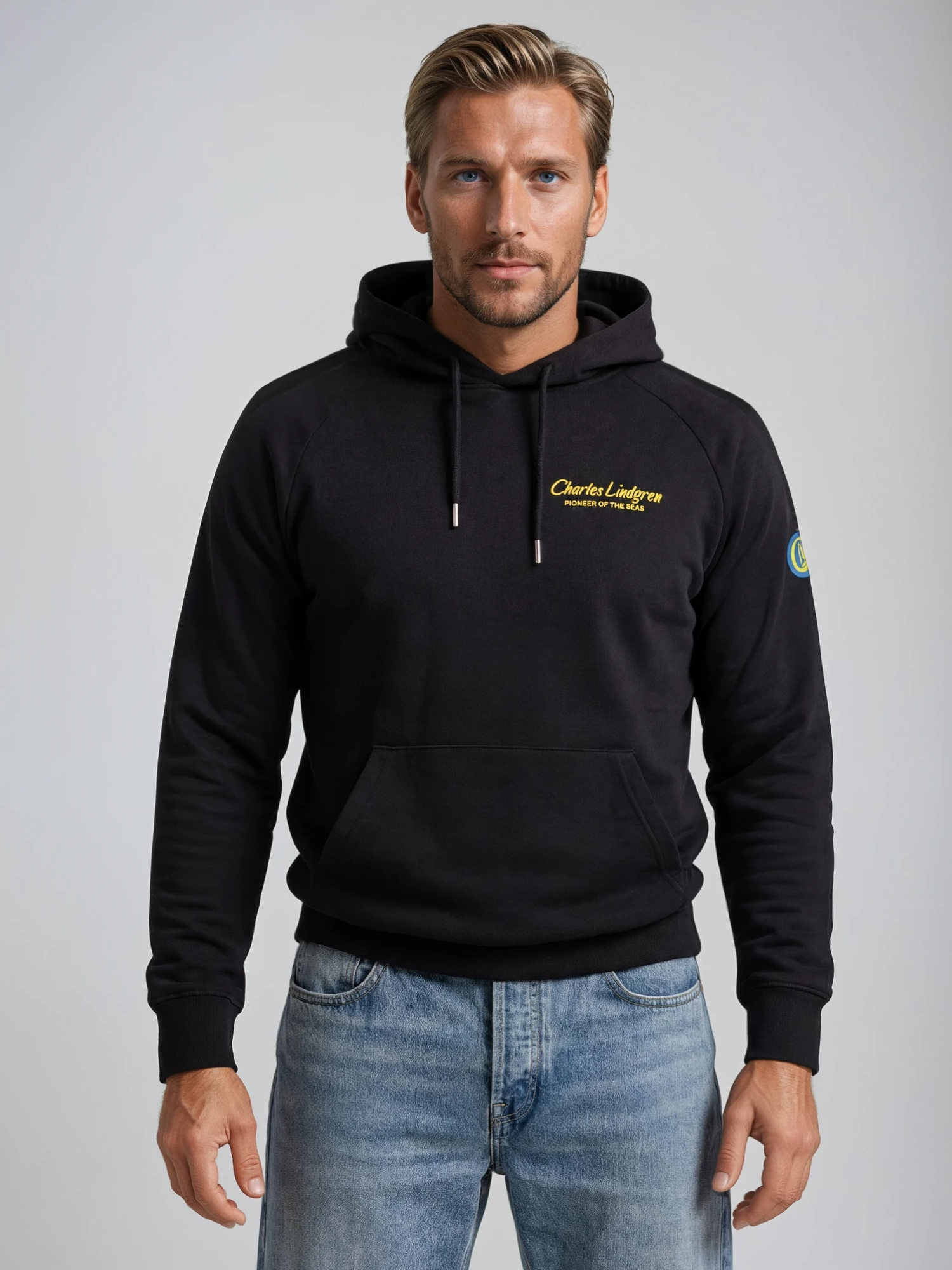 Charles Lindgren® – Hoodie „Nautilus“ in Schwarz