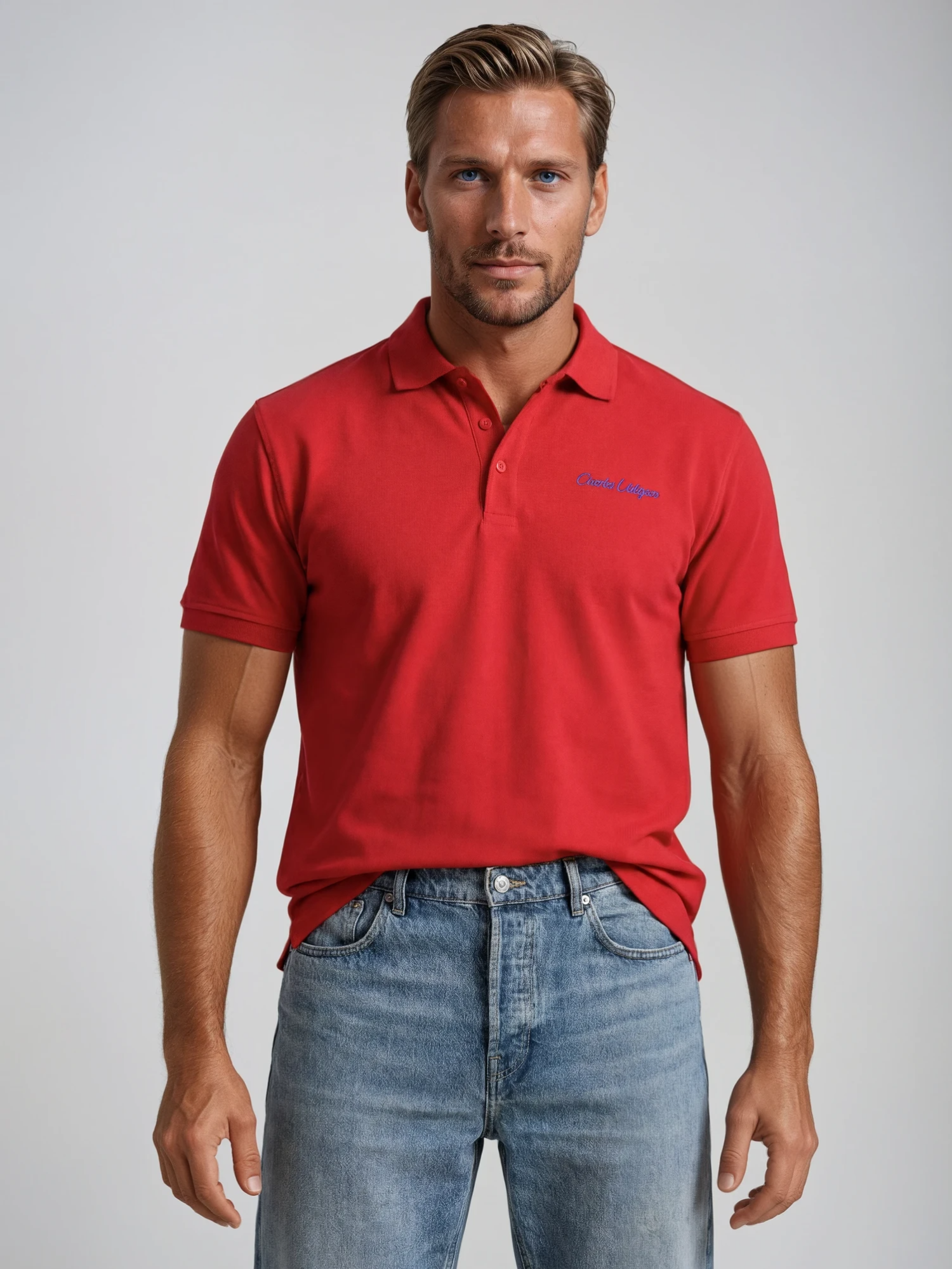 Charles Lindgren® – Poloshirt „Oceanus“ in Rot