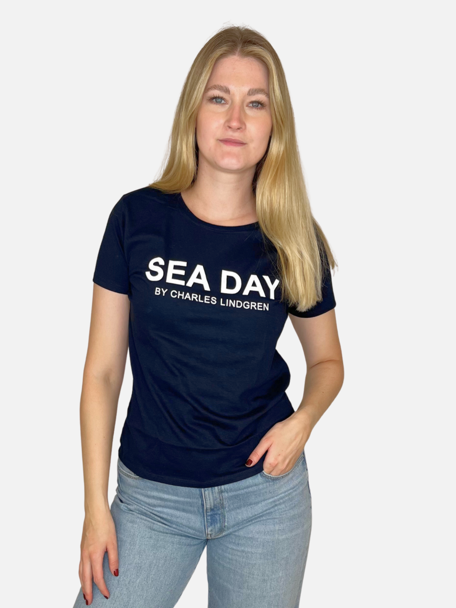 SEA DAY Black T-Shirt Vorne charles lindgren offiziell