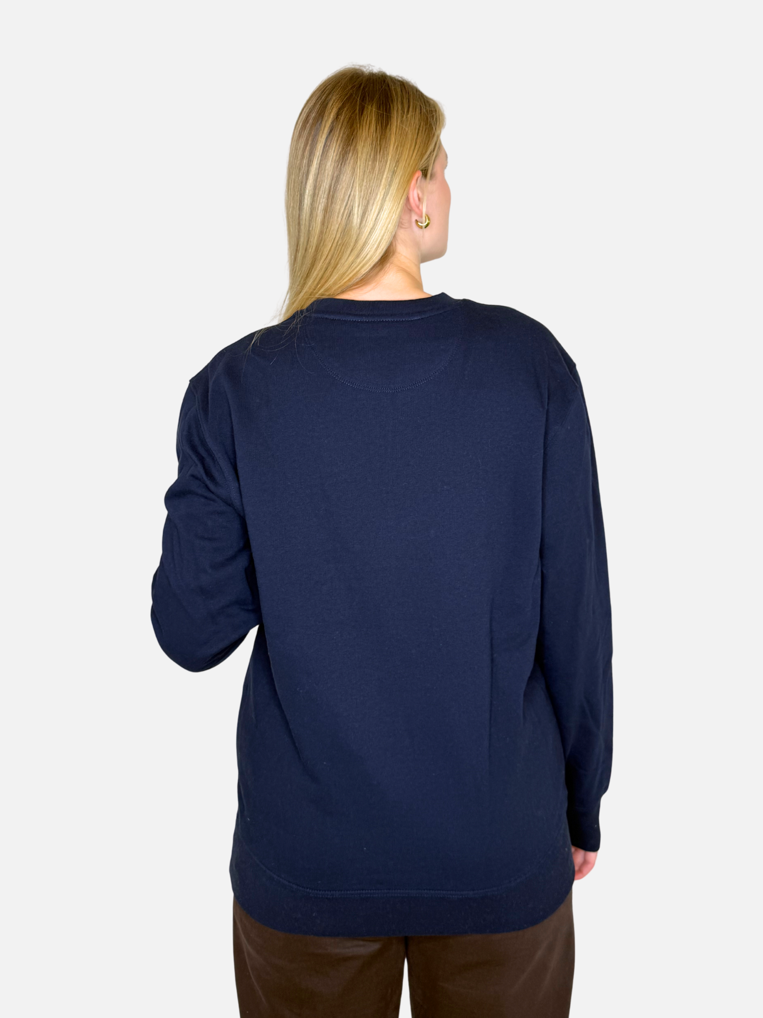 SEA DAY Sweatshirt Navy Unisex Damen hinten Charles Lindgren Offiziell