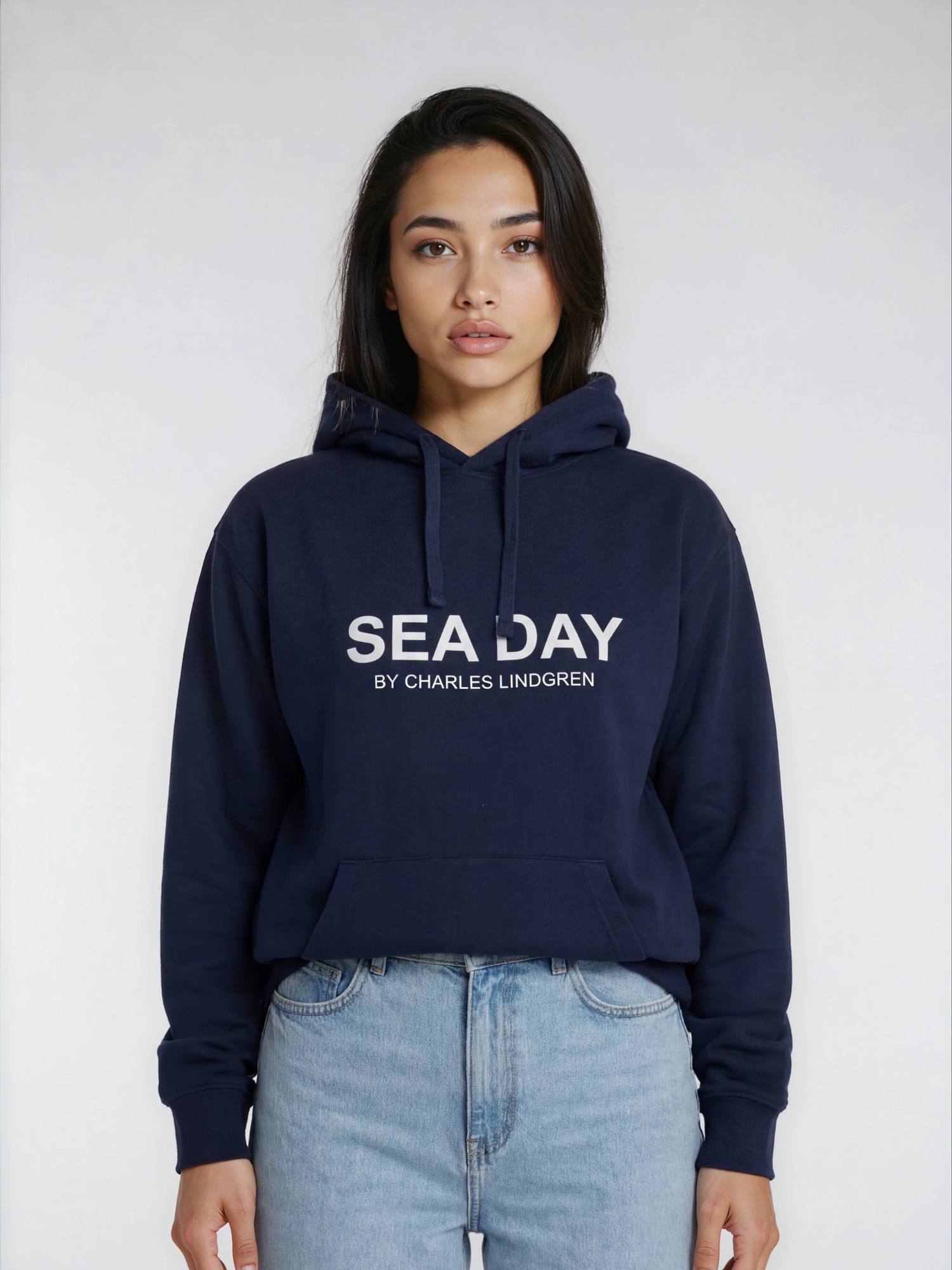 SEA_DAY_Hoodie_Navy_Damen_vorne