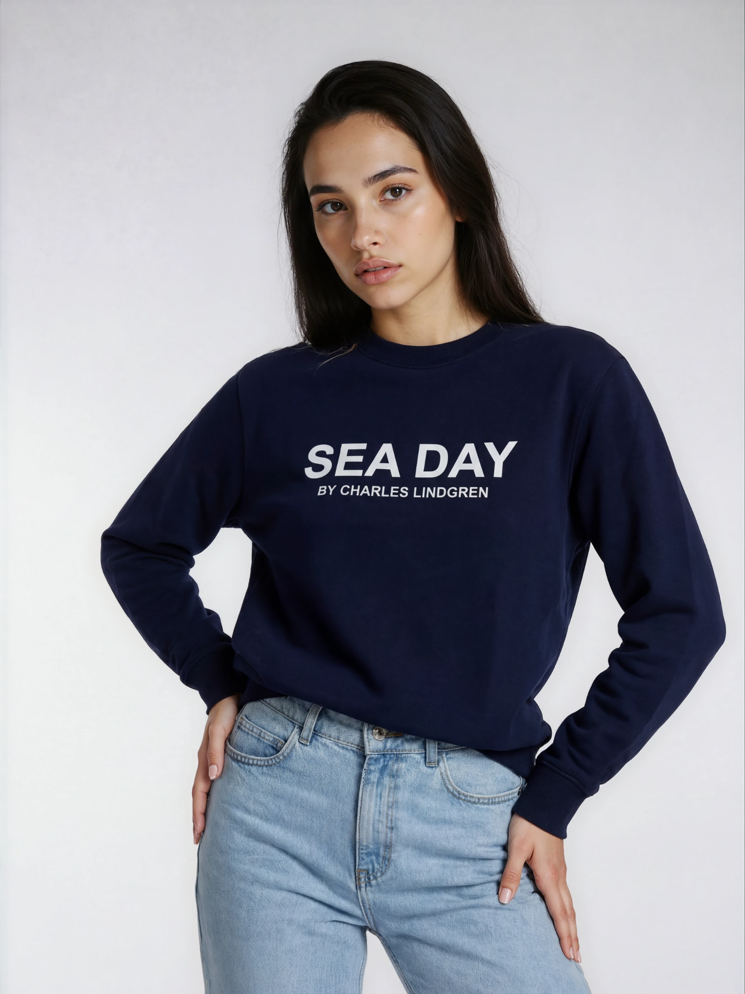 SEA_DAY_Sweatshirt_Navy_Damen_vorne