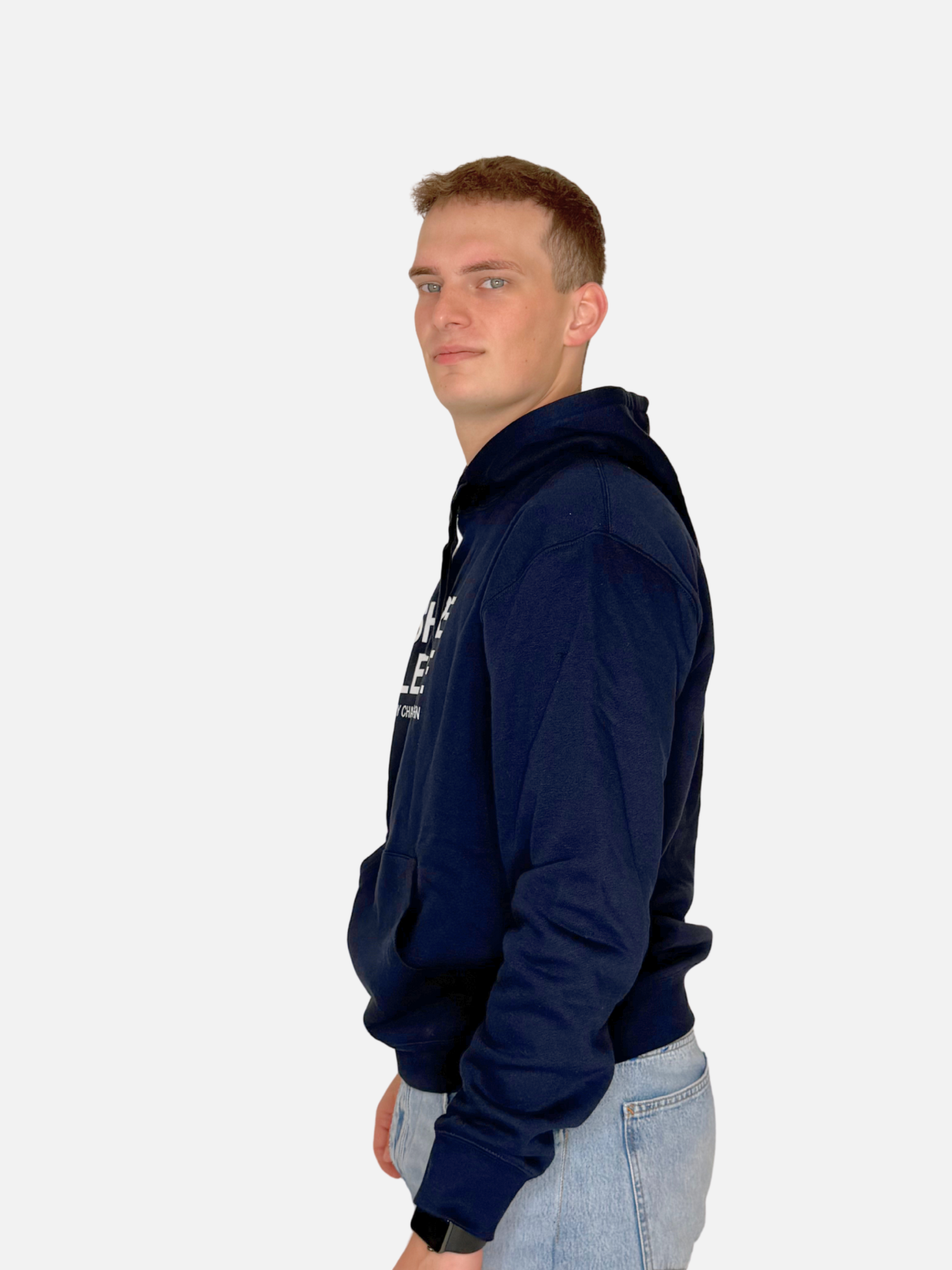 SHORE LEAVE Hoodie Navy Herren unisex seite charles lindgren offiziell