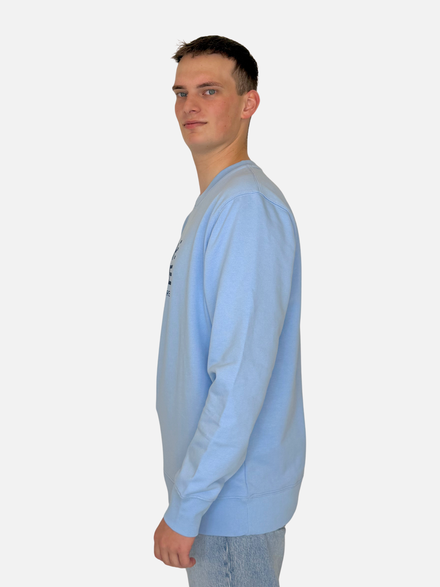 SHORE LEAVE Sweatshirt Blau Herren unisex seitlich charles lindgren offiziell